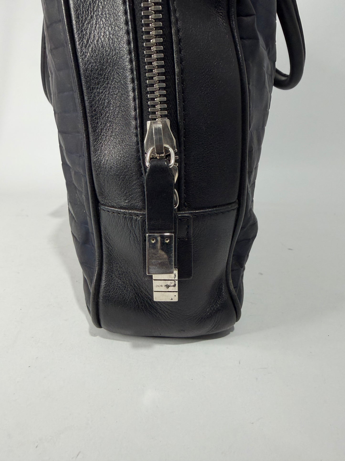 Dior Homme Black/Navy
Leather and Nylon Briefcase