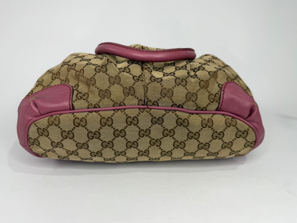 Gucci
GG Canvas and Leather Sukey Bag