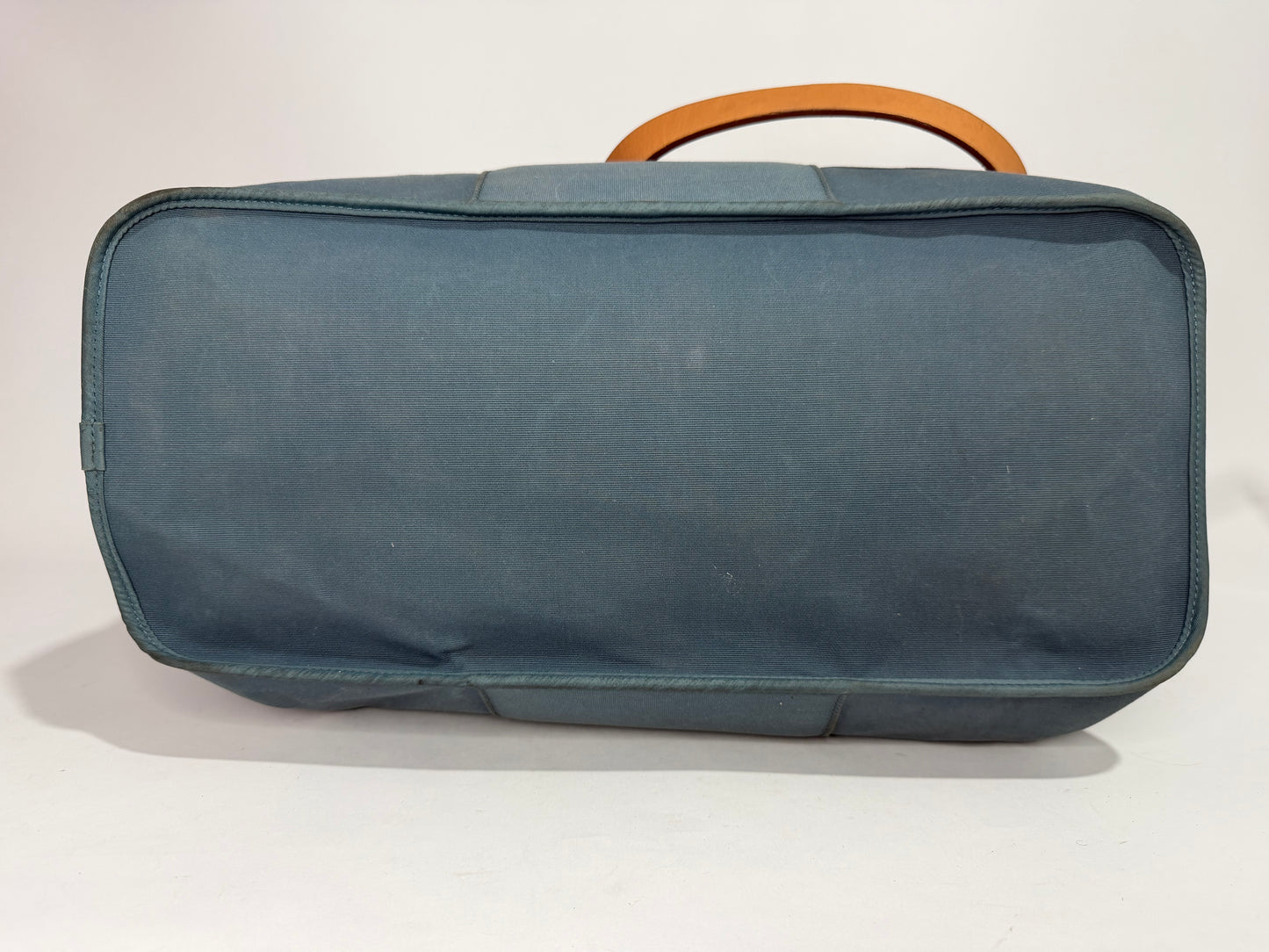 Hermes Light Blue Toile Canvas Cabag Elan Tote