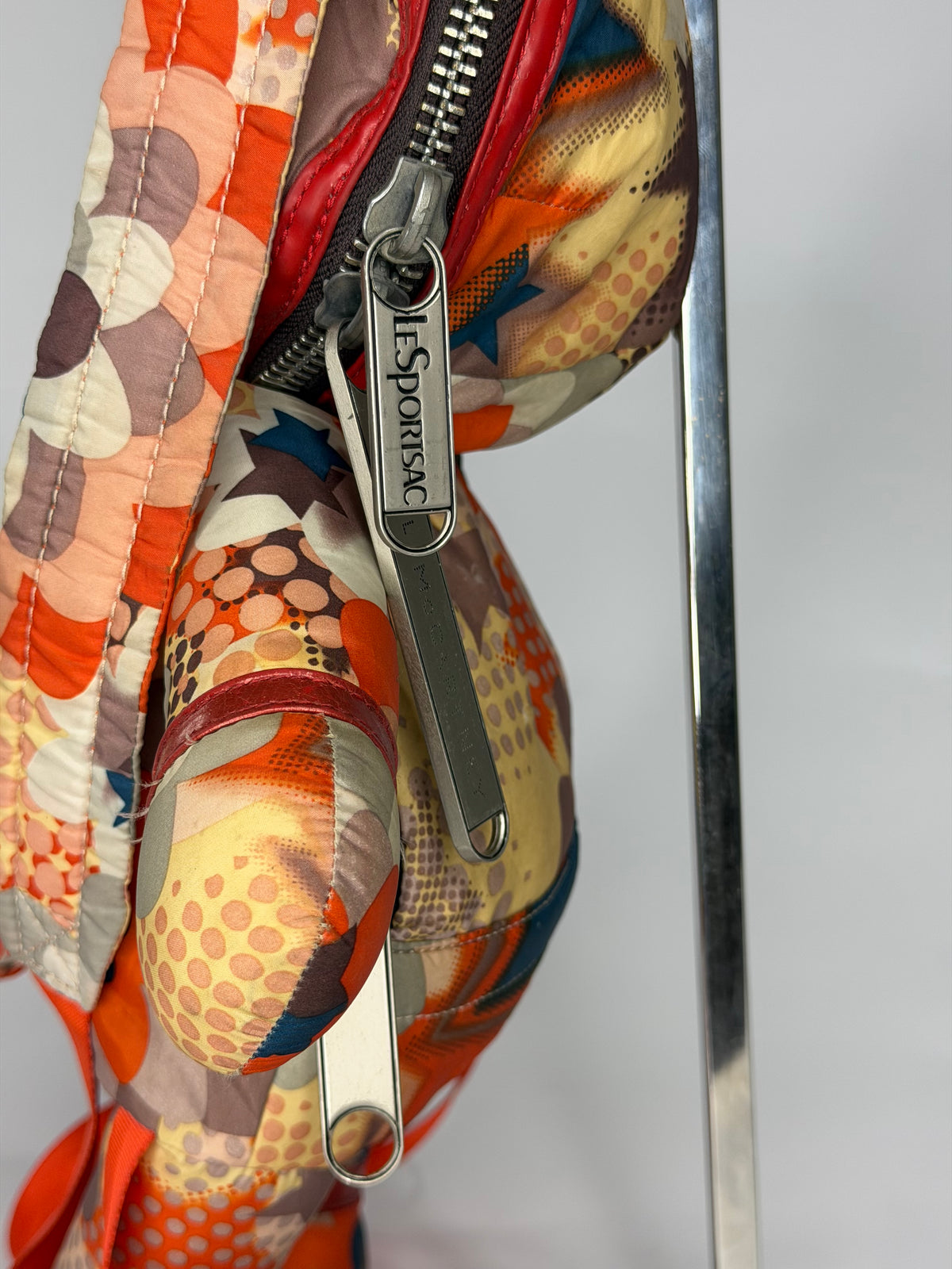 Stella McCartney Multicolor Patchwork Print Mini Doll Backpack with Adjustable Straps