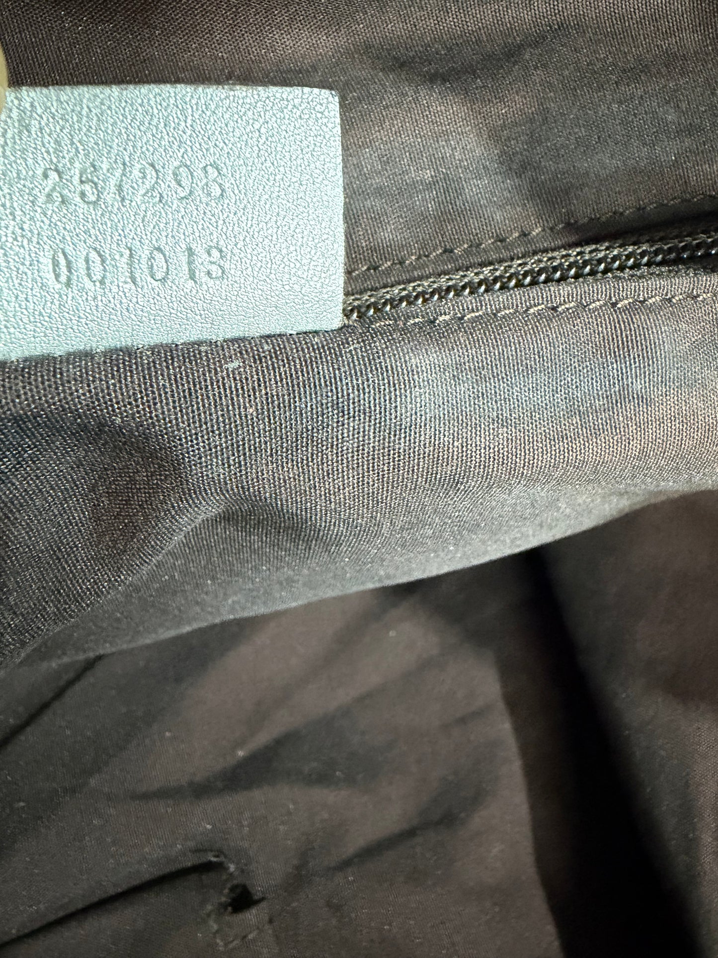 GUCCI
Metallic Silver GG Canvas Travel Tote