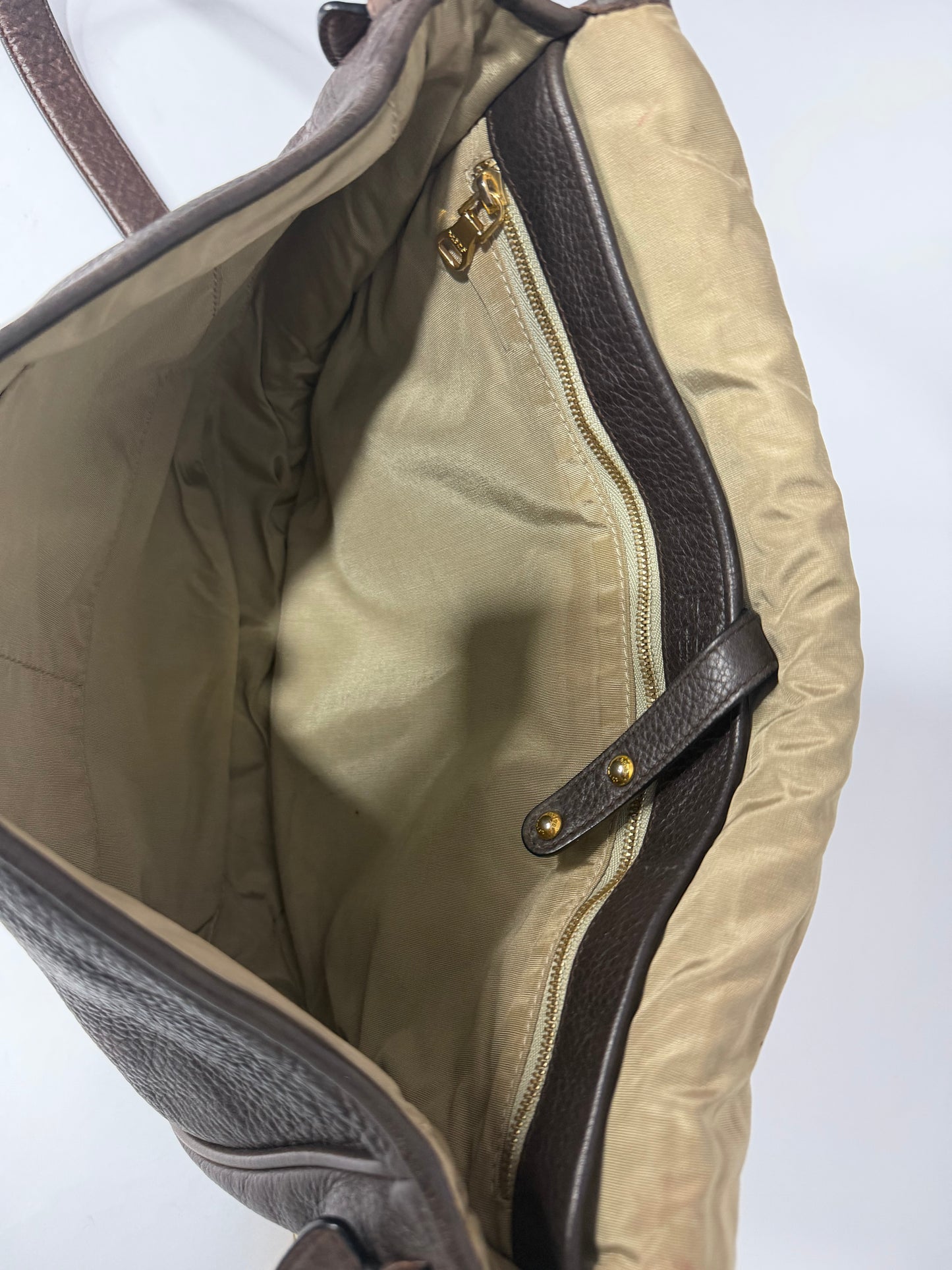 Loewe Madrid 1846 Brown Pebbled Leather Crossbody Saddle Bag