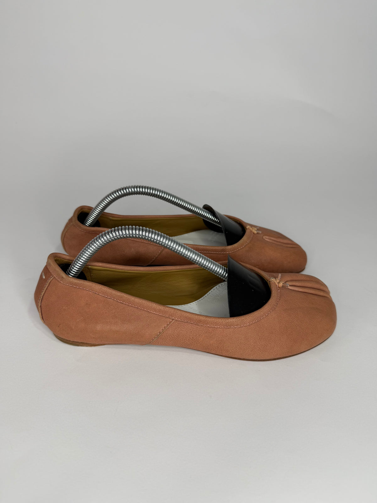 Maison Margiela Tabi Ballet Flats Brown Leather Split-Toe EU 36 / 6 US/ 3 UK