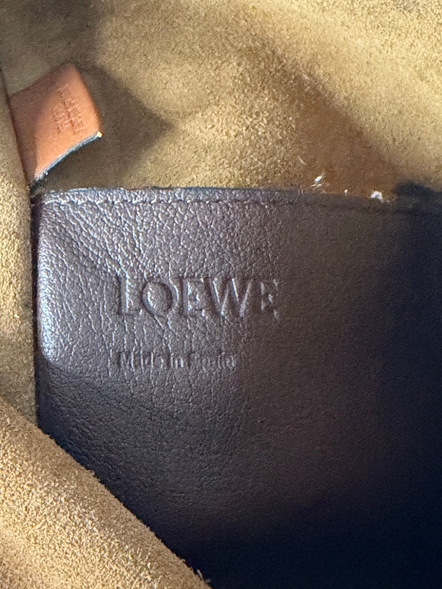 Loewe Leather Drawstring Bucket Bag