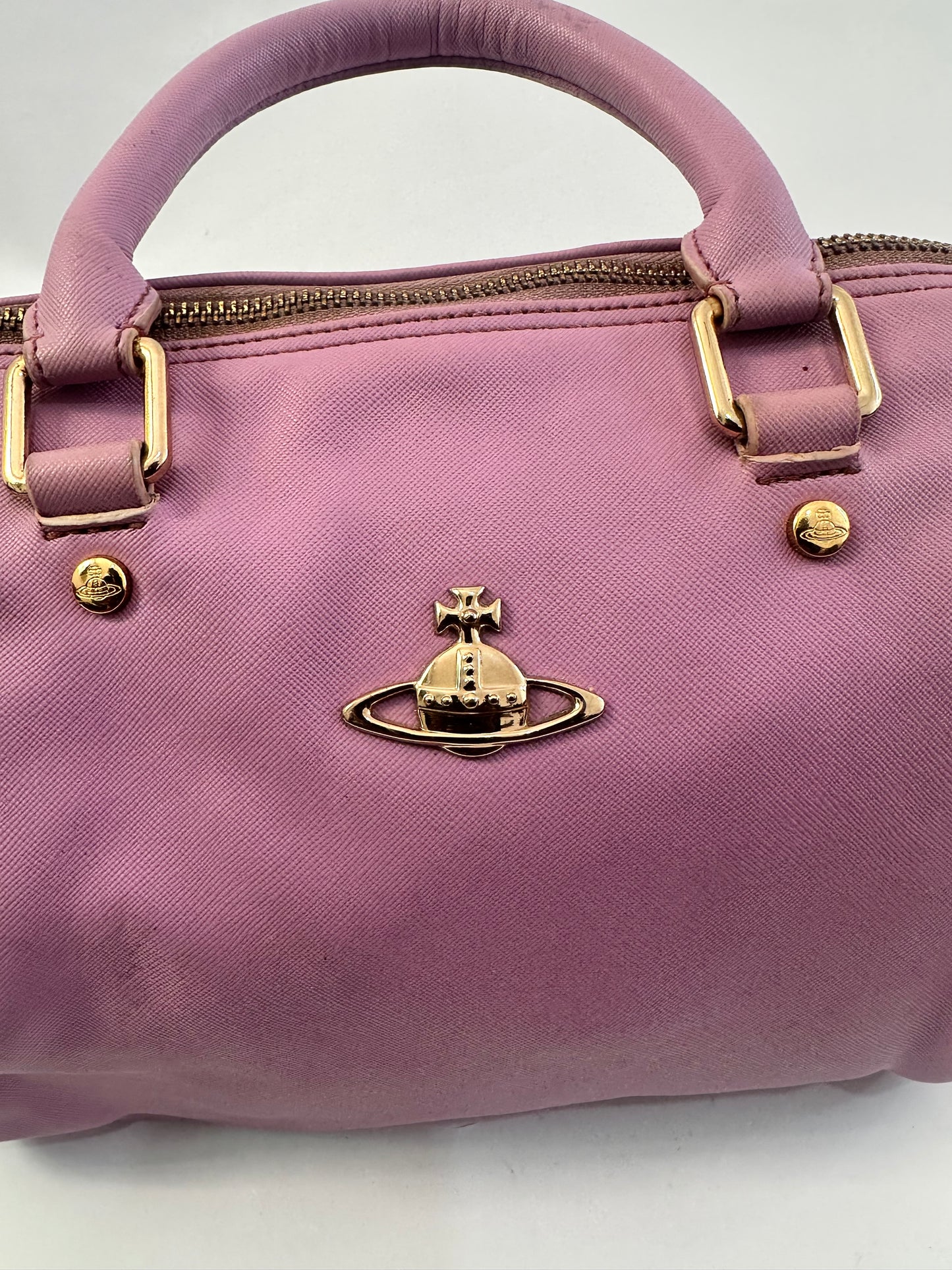 Vivienne Westwood Pink Leather Crossbody Bag