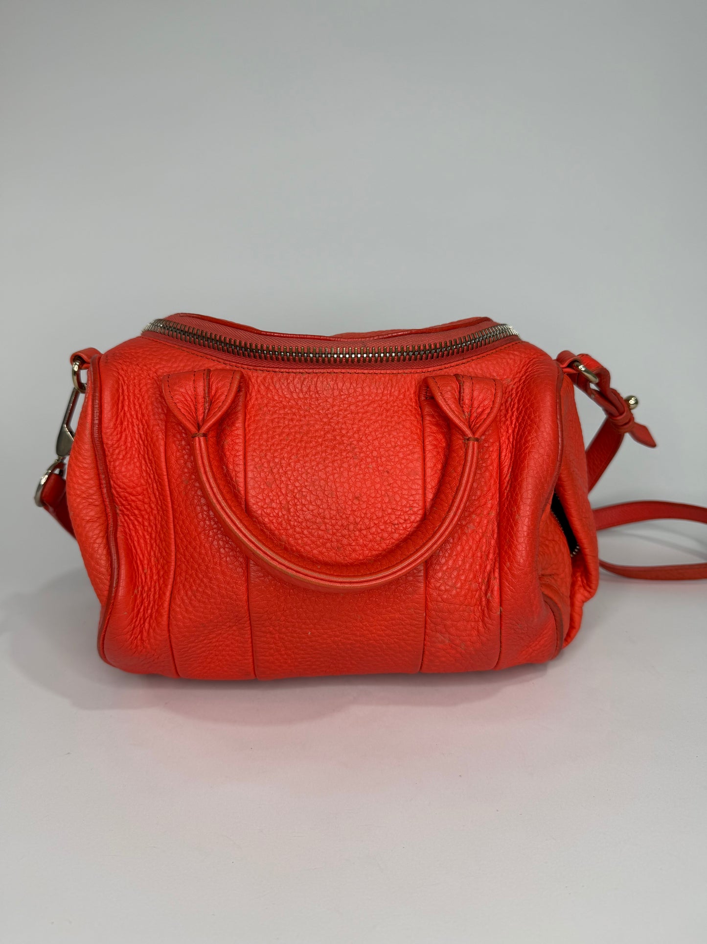 Alexander Wang Orange Leather Small Rockie Satchel
