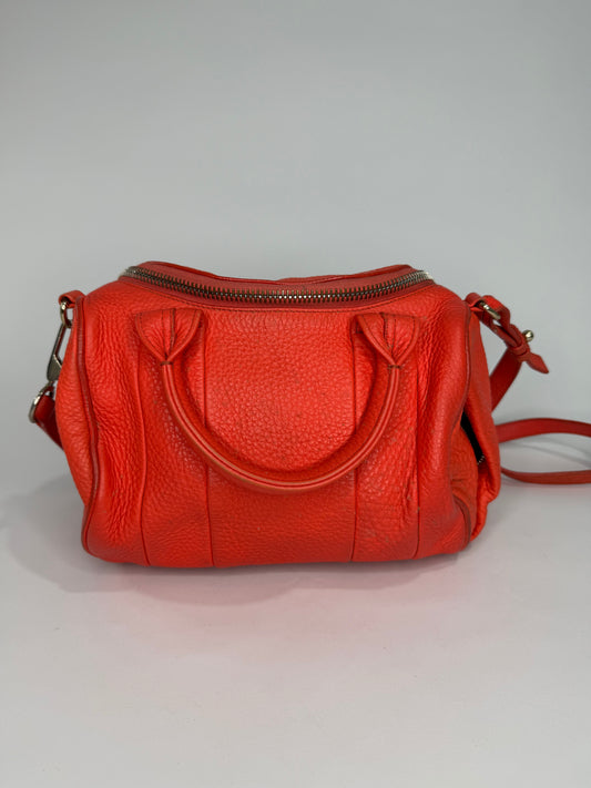 Alexander Wang Orange Leather Small Rockie Satchel