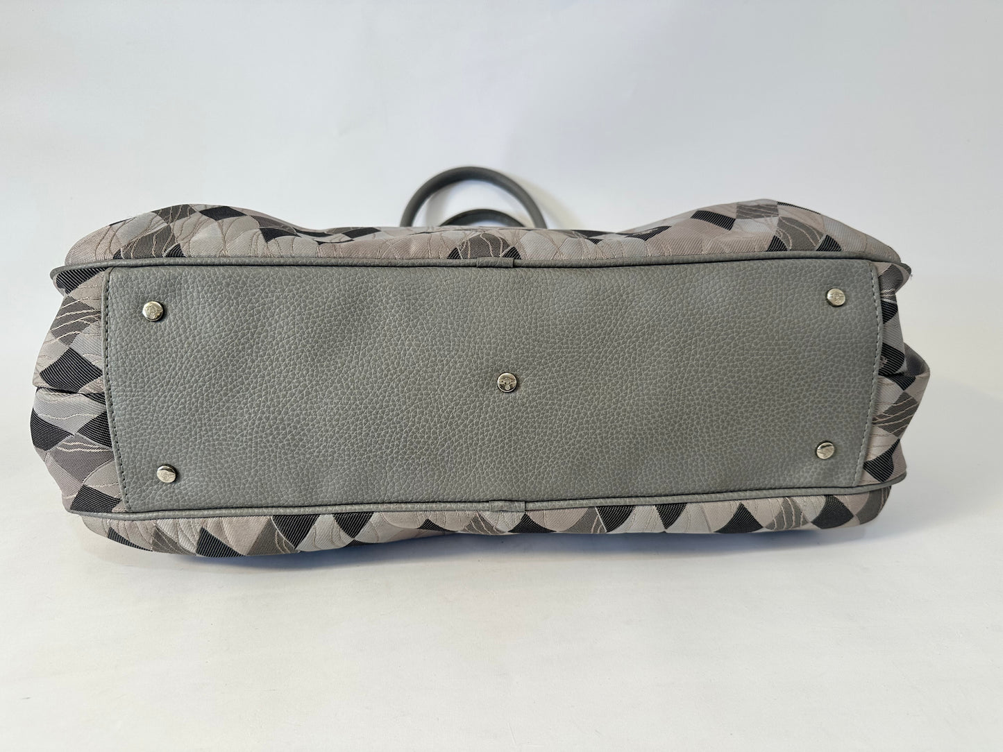 Vivienne Westwood Harlequin Argyle Bowler Bag – Grey/Black – Made in Italy