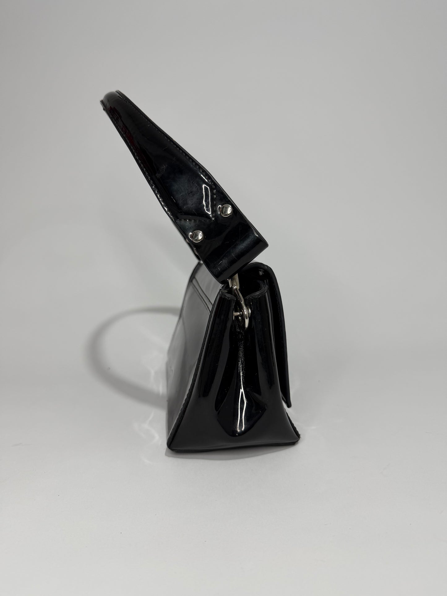Vivienne Westwood Black Medium Patent Leather Hazel Top-Handle Bag