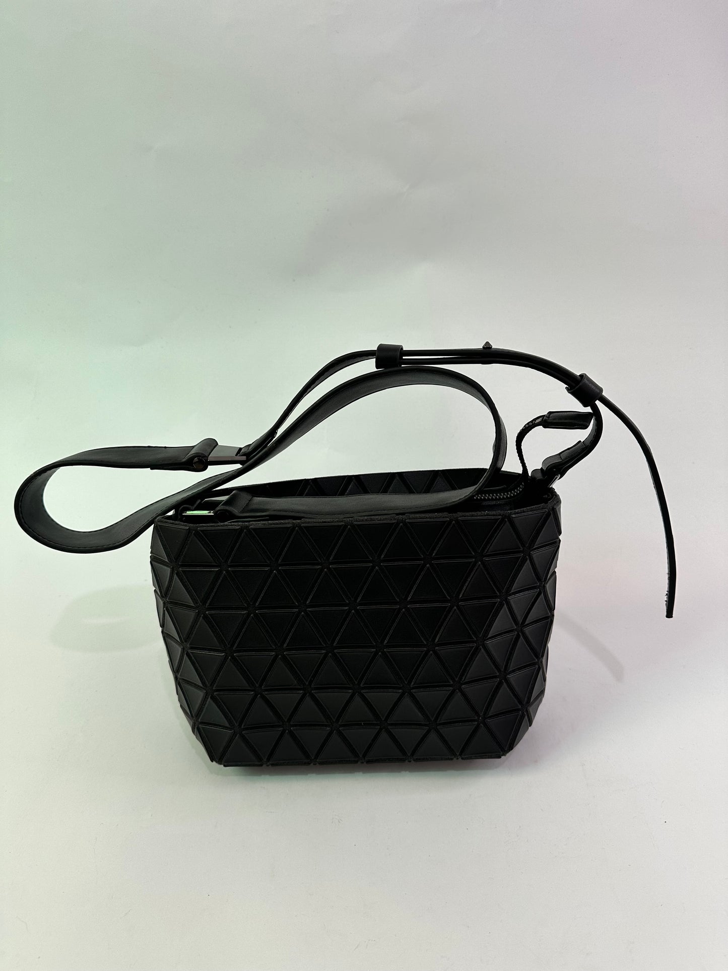 BAO BAO ISSEY MIYAKE CRYSTAL MATTE SMALL HAND BAG BLACK