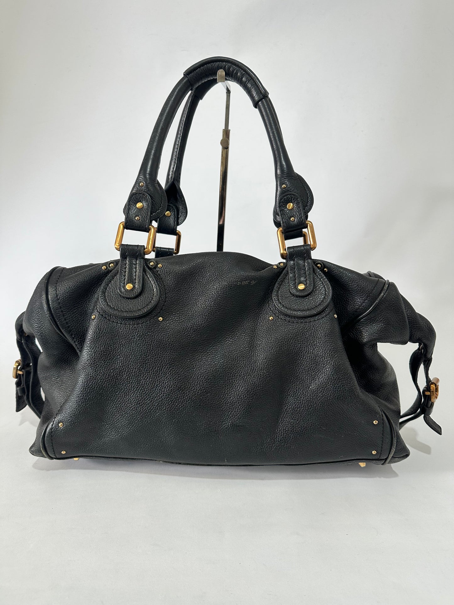 CHLOE
Moka Leather Large Paddington Satchel Bag