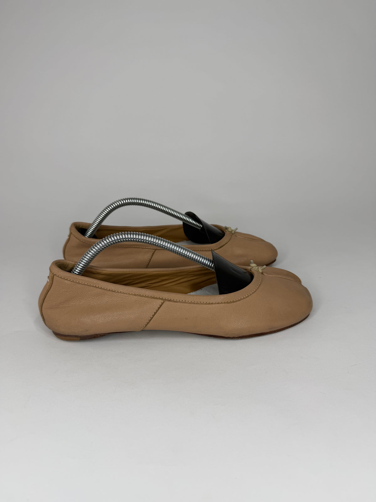 Maison Margiela Tabi Ballet Flats Brown Leather Split-Toe EU 37 / 7 US/ 4 UK