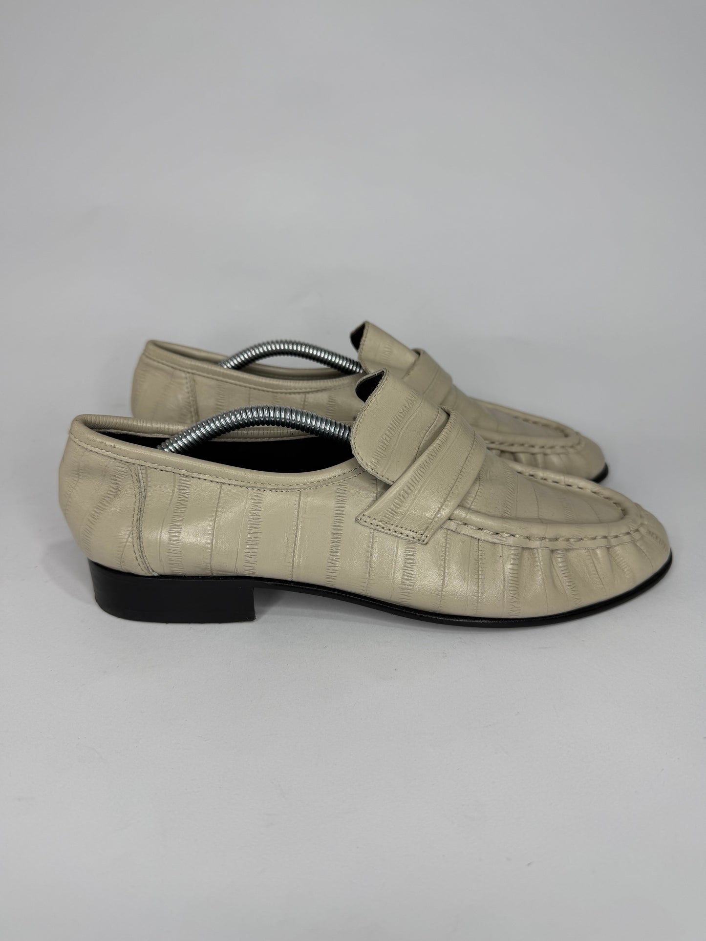 THE ROW 25mm Soft Eel Leather Loafers Size 38 EU/ 8 US/ 5 UK