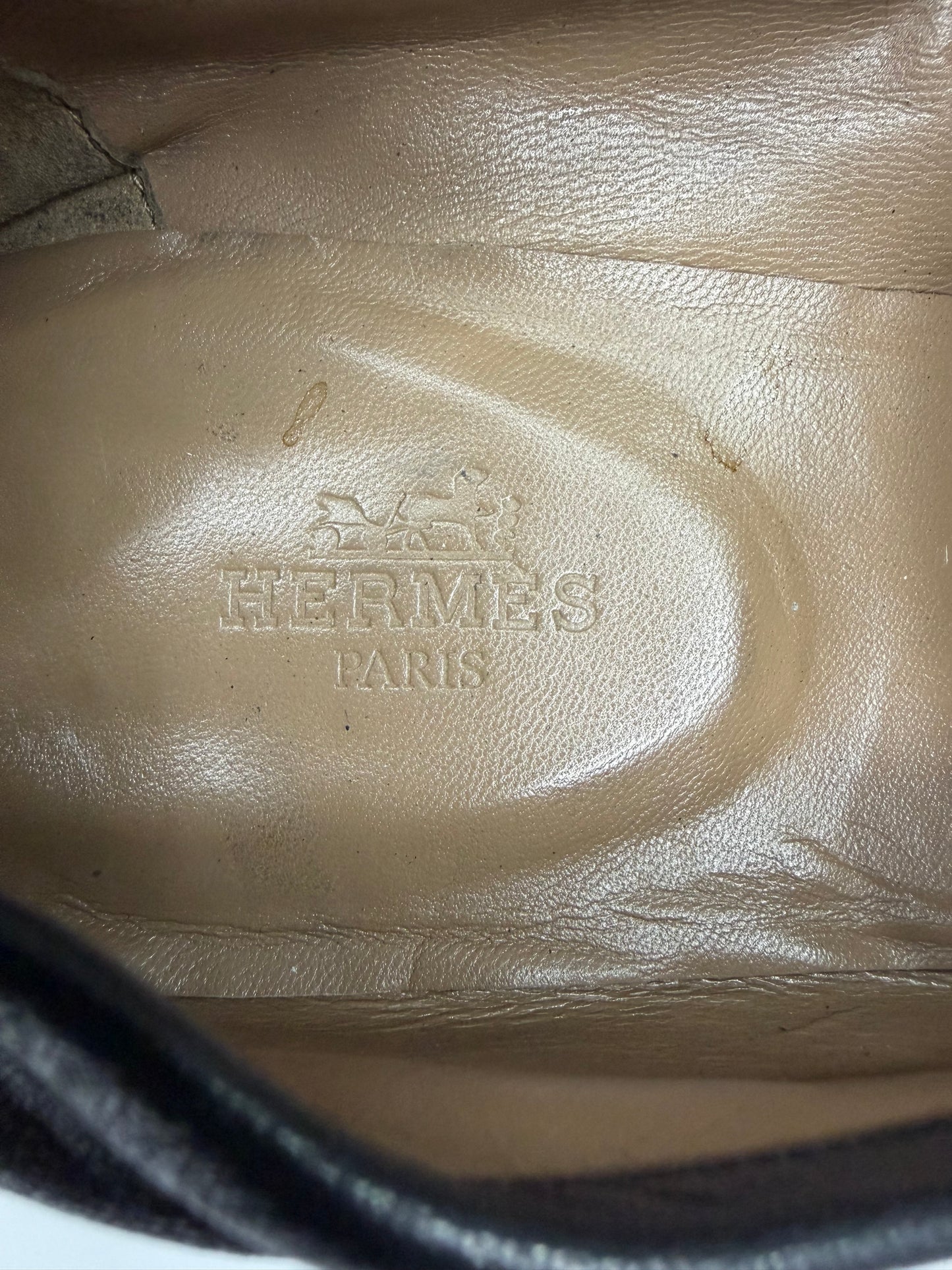 HERMES
Goatskin Womens Royal Loafers Black Size 38 EU/ 8 US/ 5UK