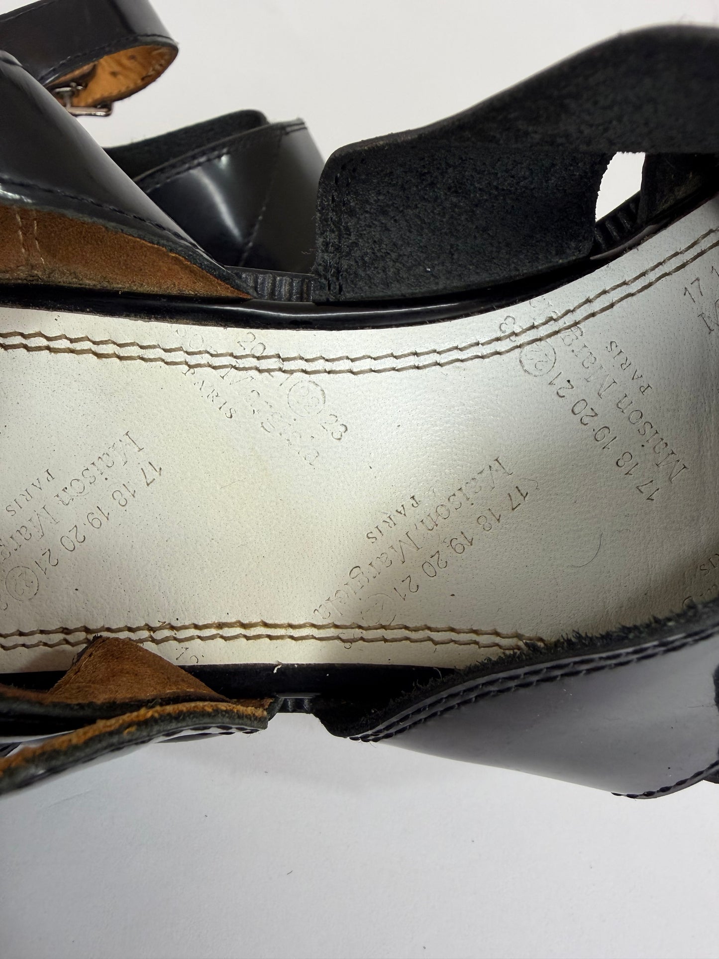 Maison Margiela Tabi Leather Sandals Size 38EU/ 8 US/ 5 UK