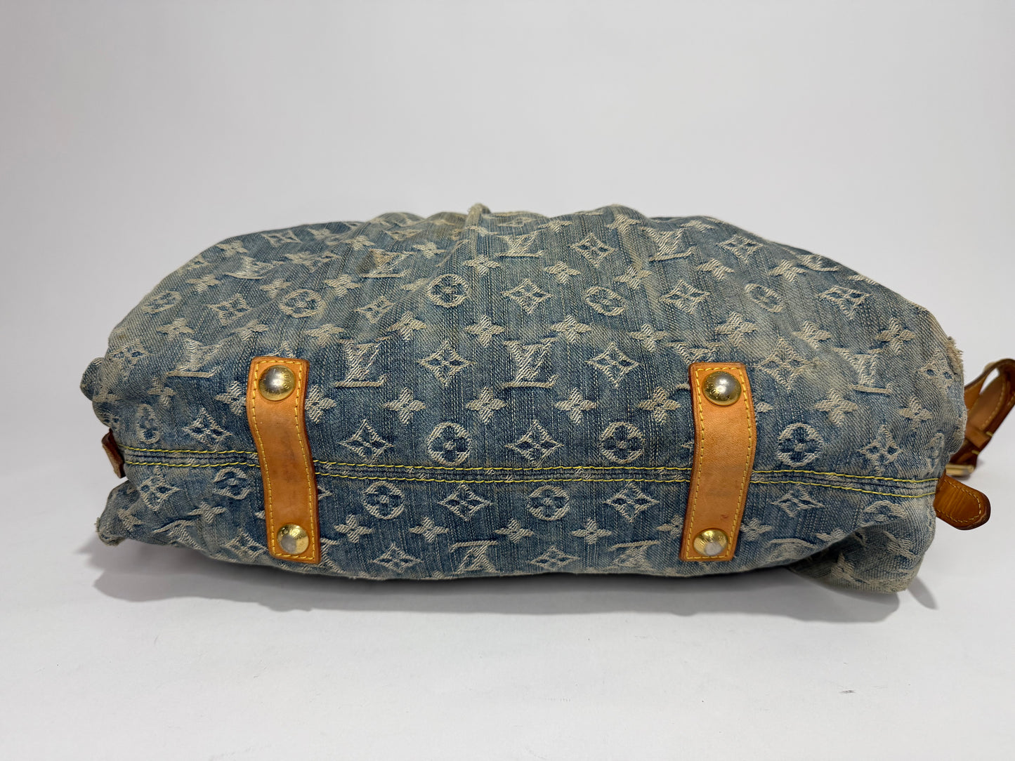 Louis Vuitton Blue Monogram Denim Neo Cabby MM Bag