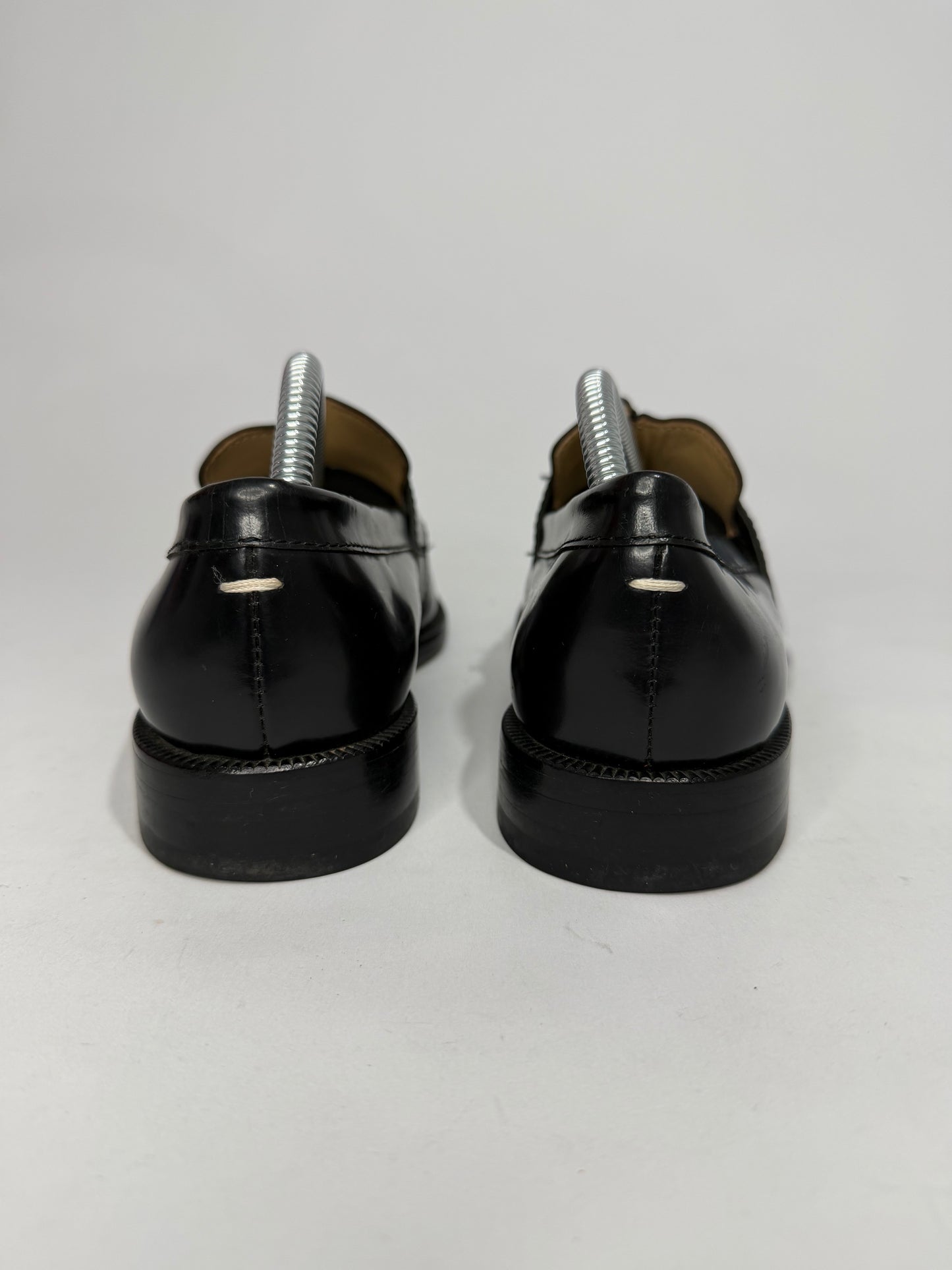 Maison Margiela Tabi Split Toe Patent Leather Loafers Black Size 36 EU/6 US