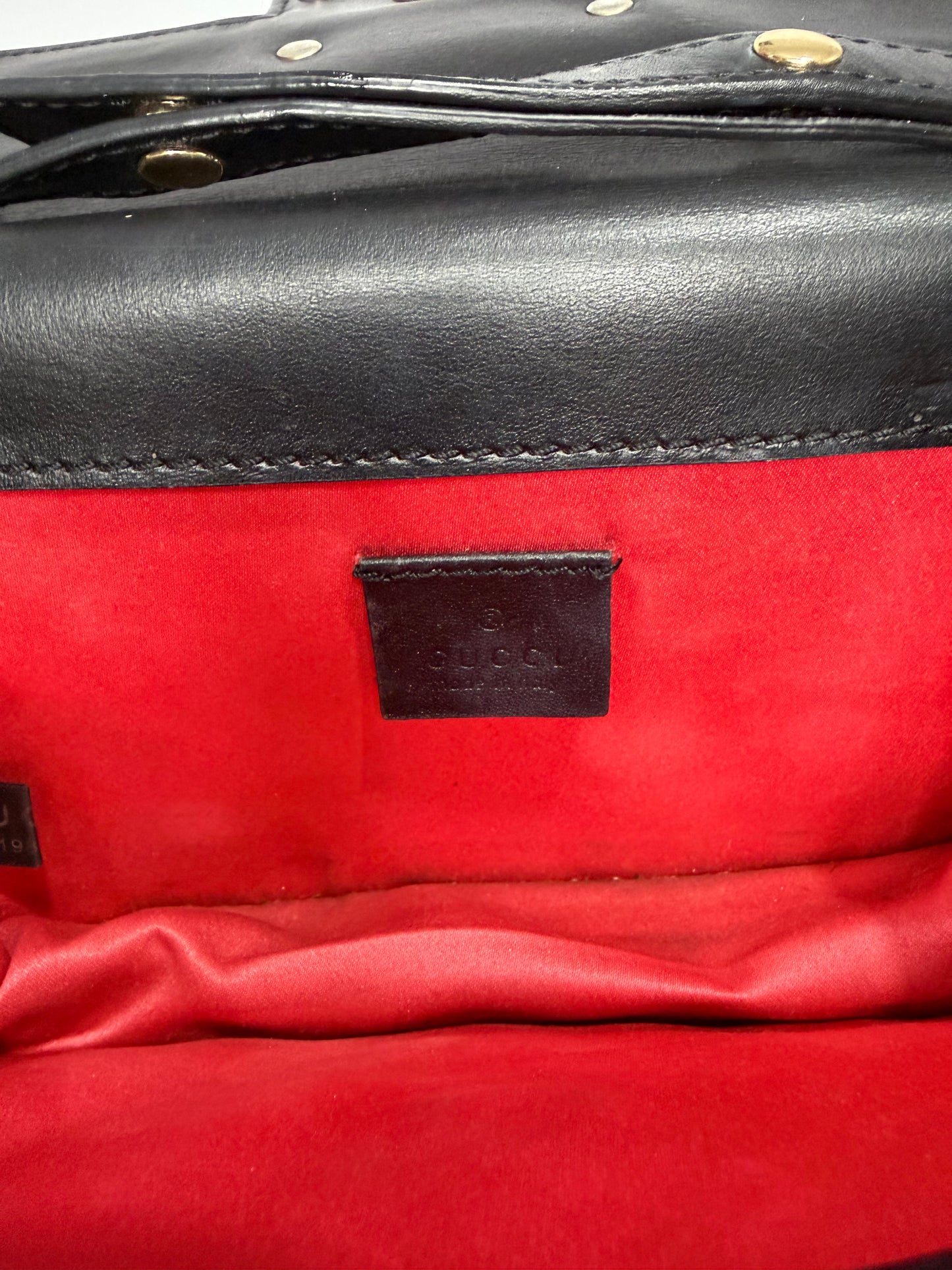 GUCCI
Black Velvet Broadway Small Crossbody Flap Bag