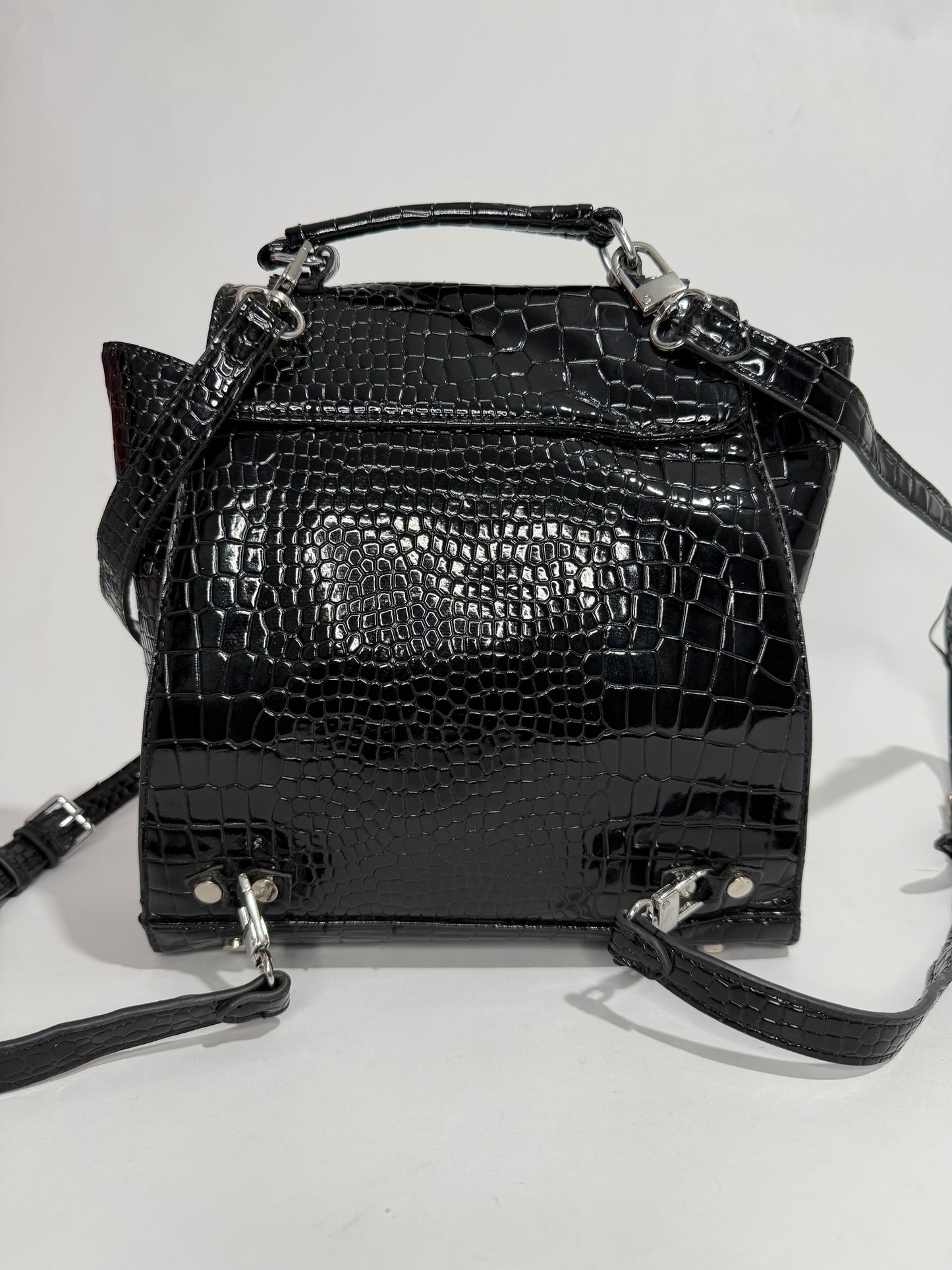 VIVIENNE WESTWOOD Orb-plaque Embossed Backpack In Black