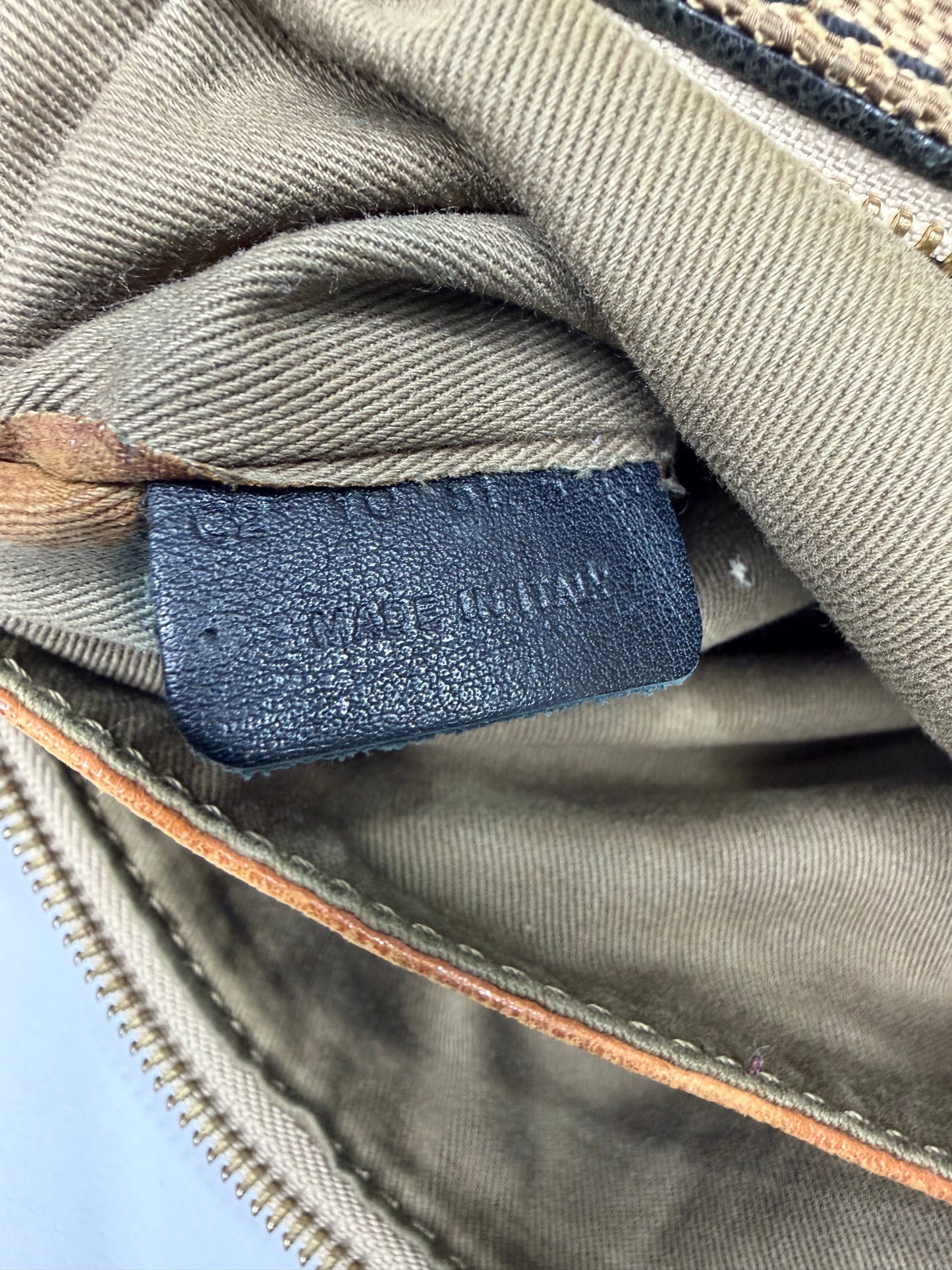 Chloe Beige/Tan Canvas and Leather Haley Tote