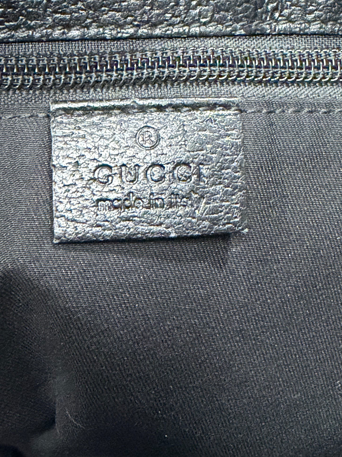 Vintage Gucci Black GG Canvas Crossbody Messenger Bag