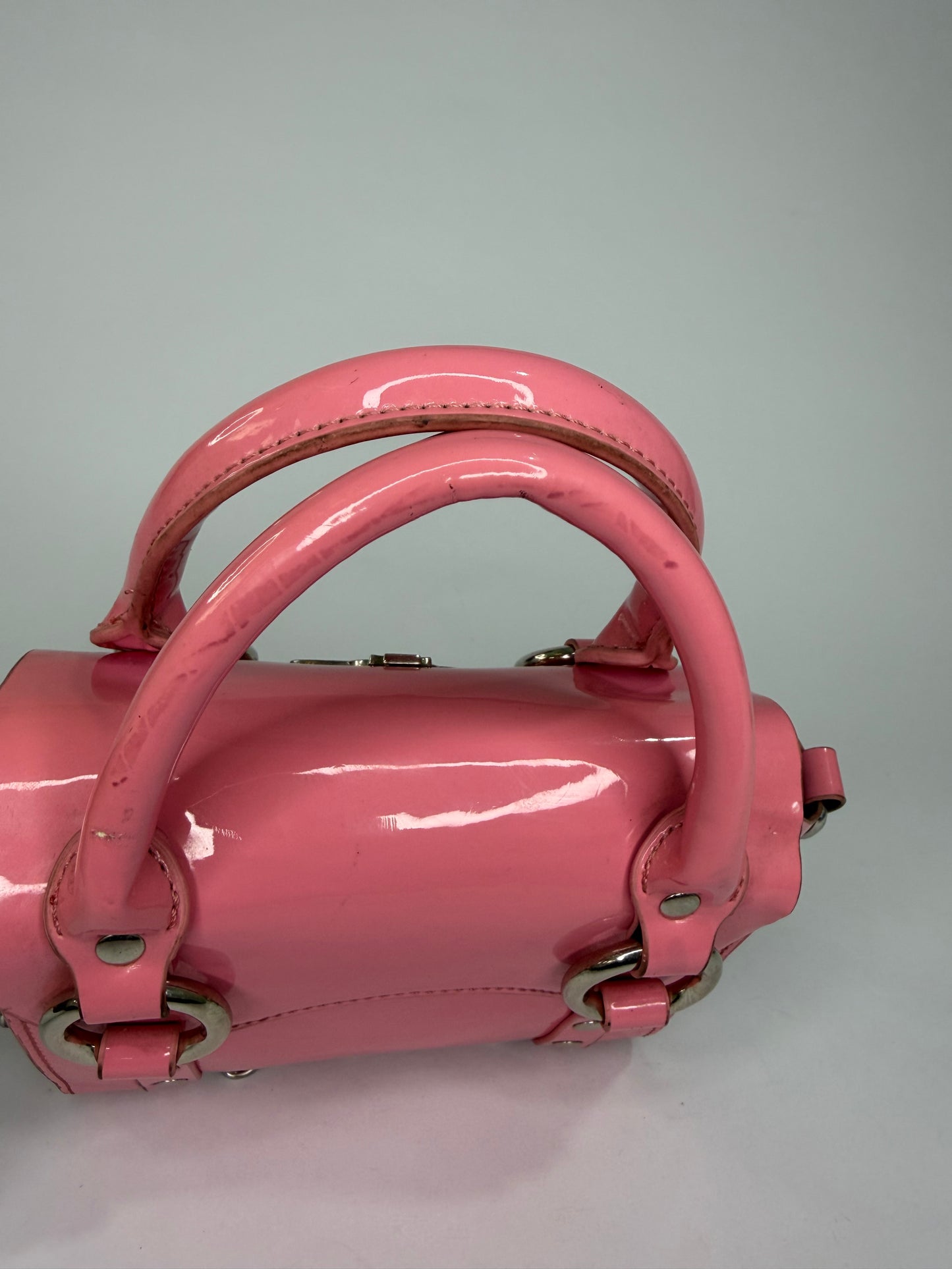 Vivienne Westwood Betty Mini Croc-Style Leather Handbag Pink