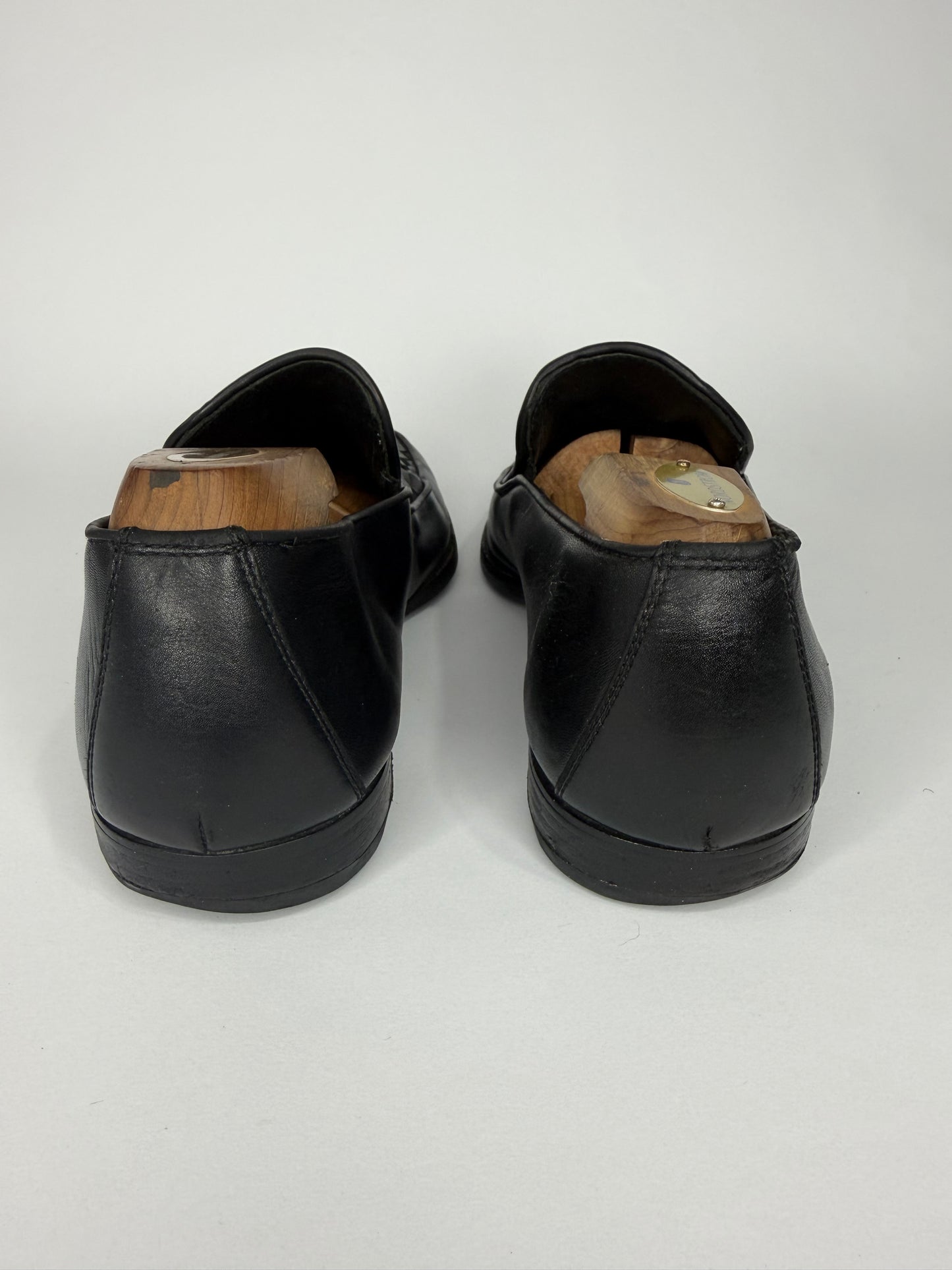 Bottega Veneta Black Intrecciato Leather Slip On Loafers Size 42 EU/ 8 UK/ 9 US