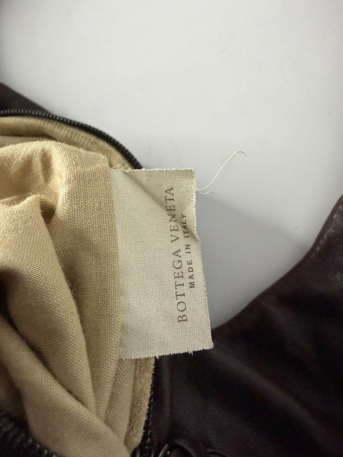 BOTTEGA VENETA Ebano Woven Leather Large Campana Bag