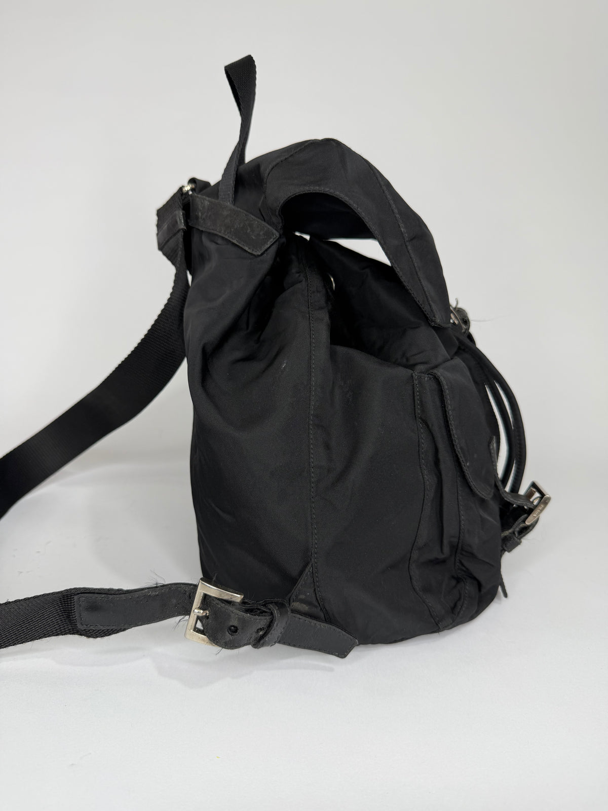PRADA Nylon Vela Backpack Black