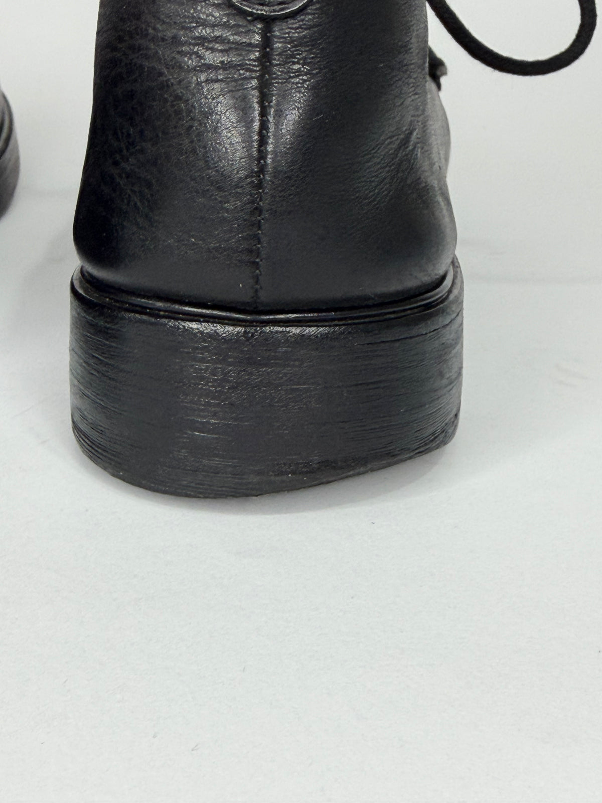 Marsèll Black Leather Derby Shoes Men’s EU 41 Made in Italy Vero Cuoio