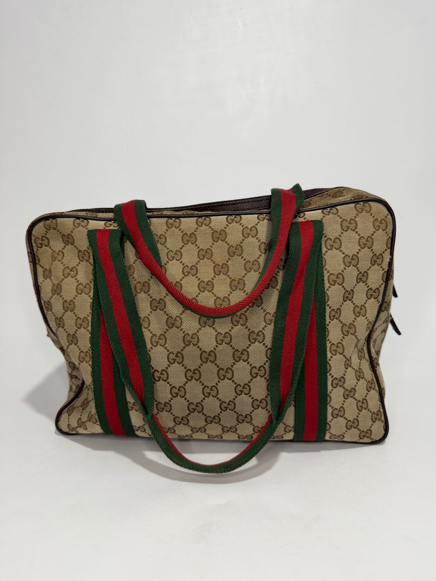 Gucci
GG Canvas Web Medium Carry-On Duffle Bag
