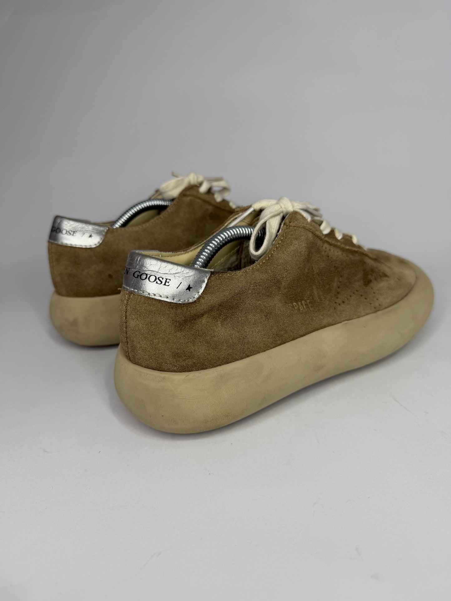 Golden Goose Exclusive Brown Space-Star Sabot Sneakers Size 37 EU/ 7 US/ 4 UK