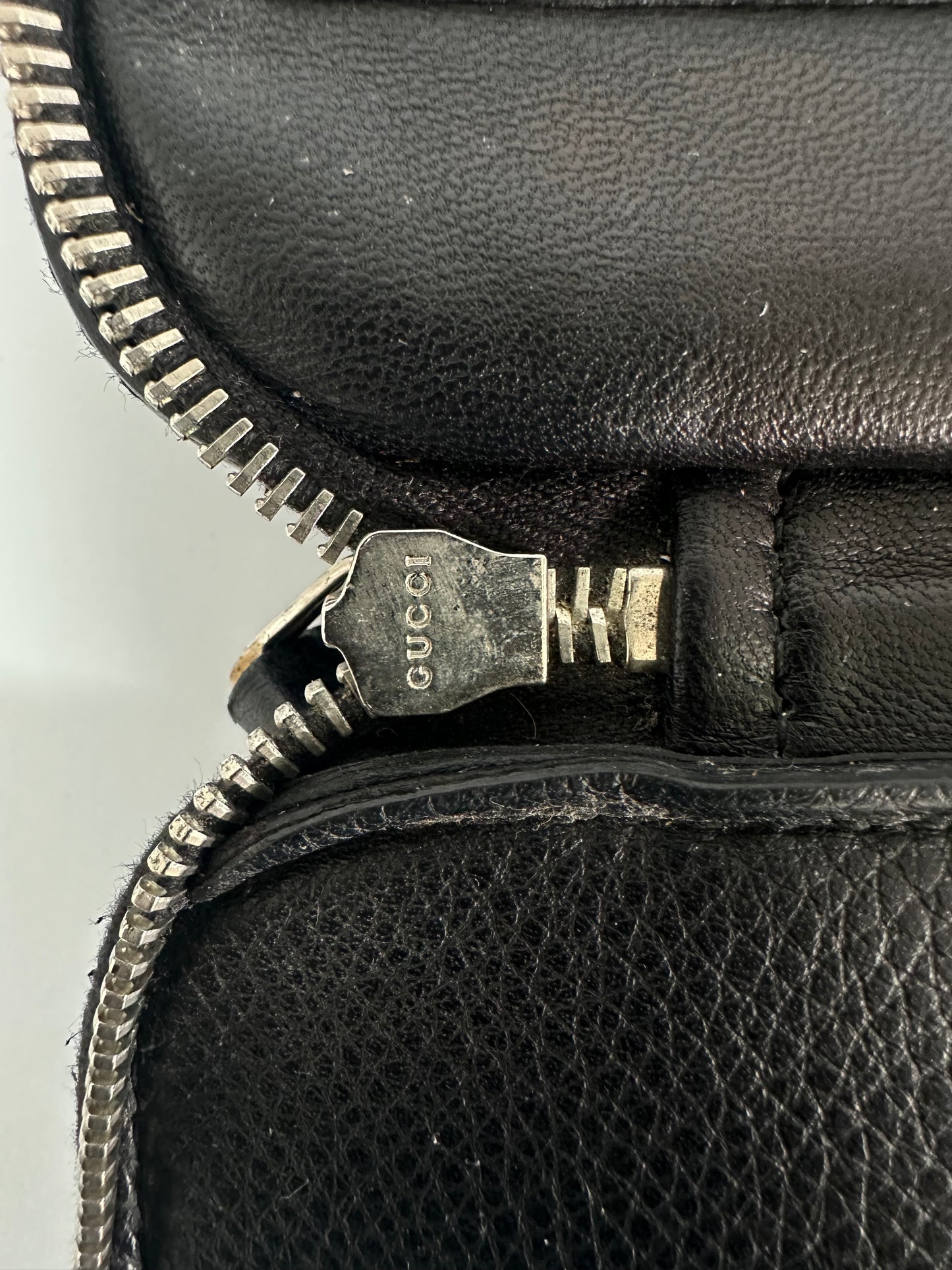 GUCCI Black Leather Pouch