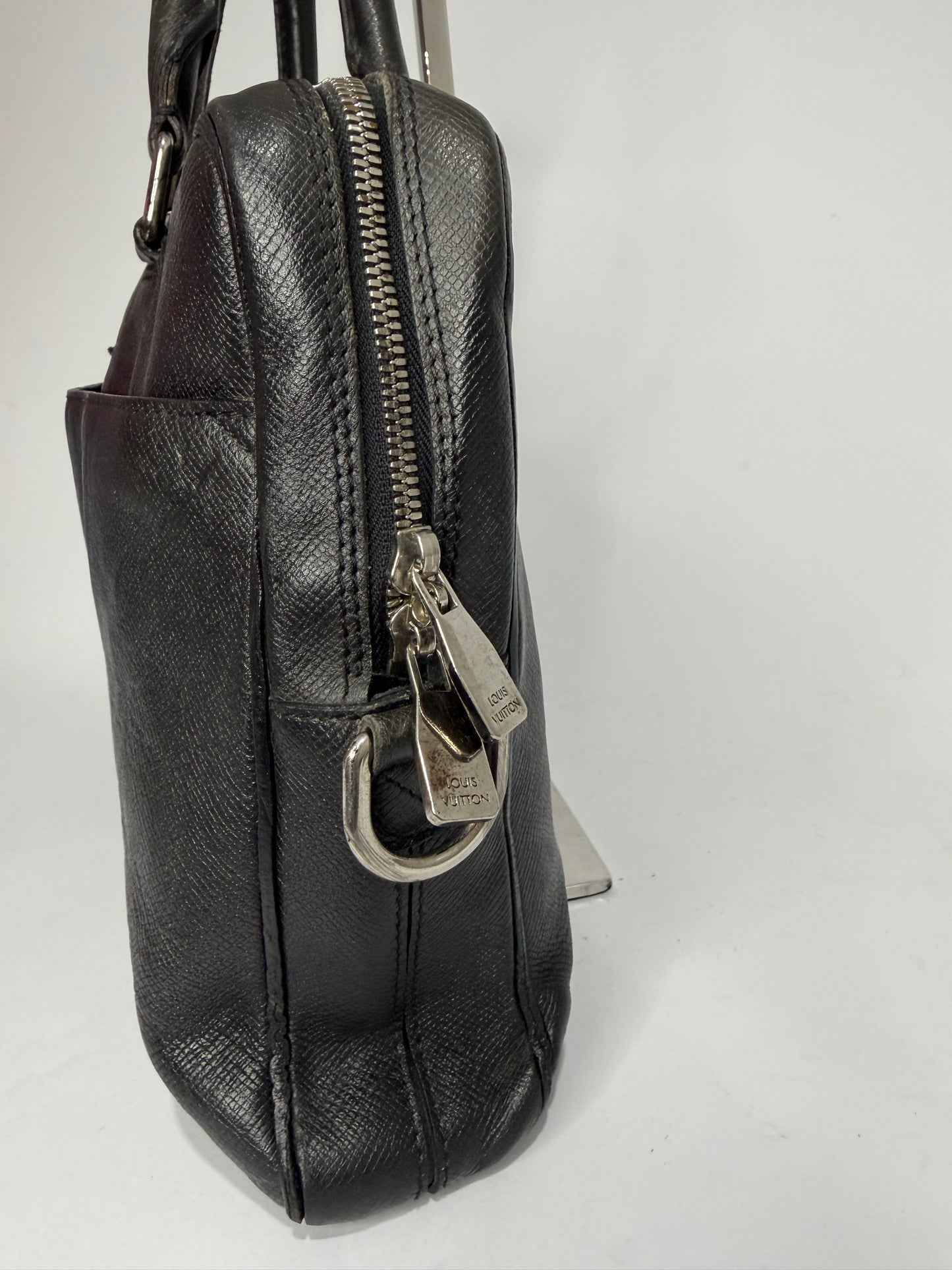 Louis Vuitton Ardoise Taiga Leather Porte Documents Business Briefcase Bag