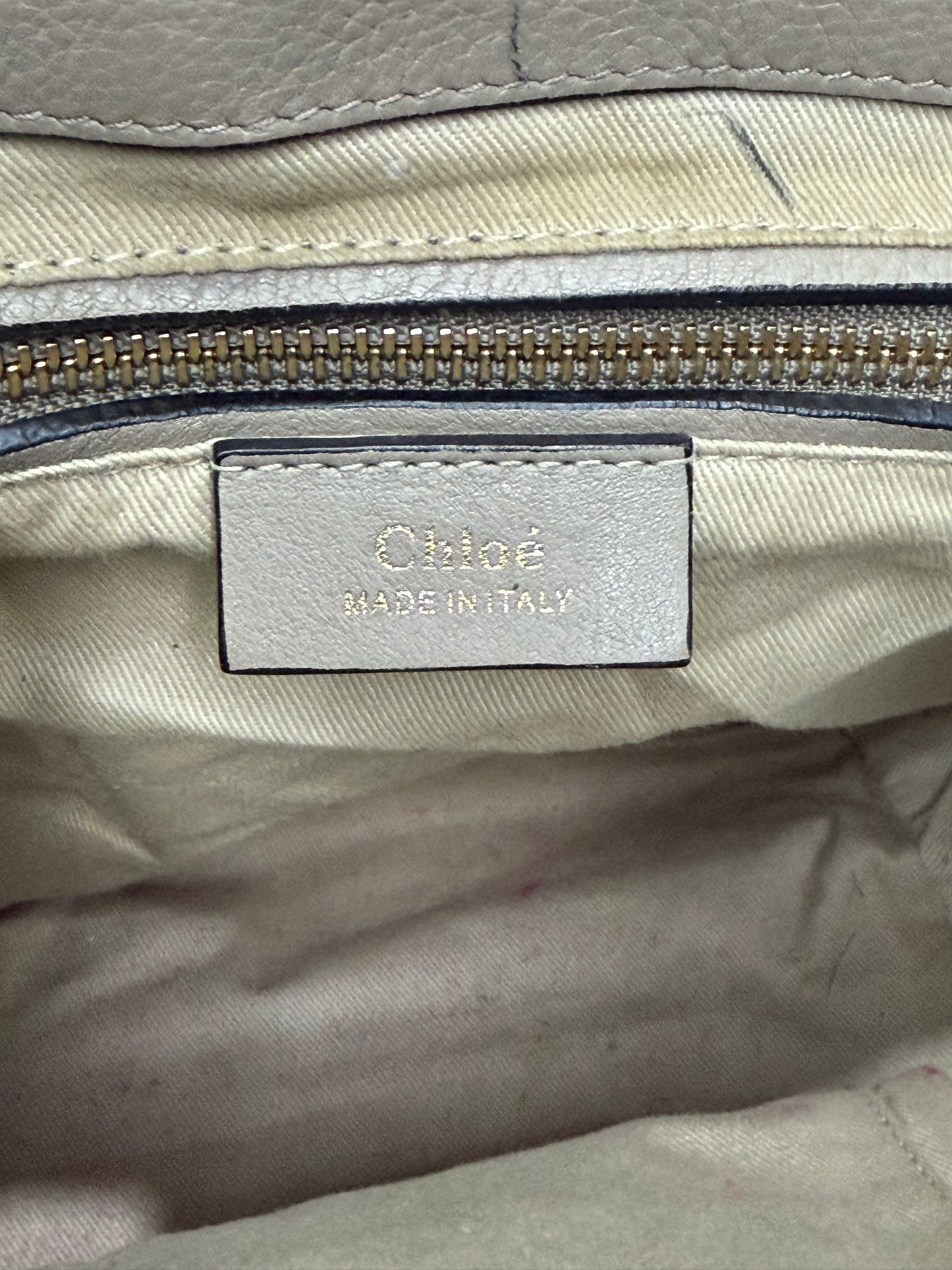 CHLOE Beige Leather/Suede Medium Faye Backpack (Copy)