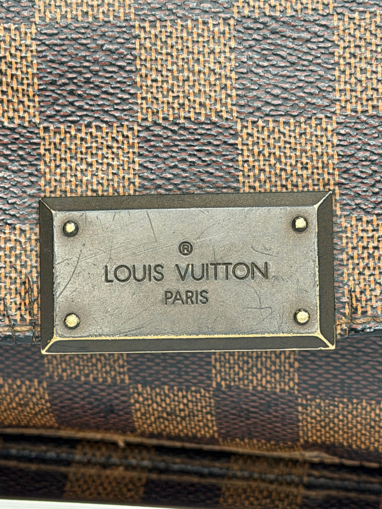 Louis Vuitton Damier Ebene Canvas District PM Bag