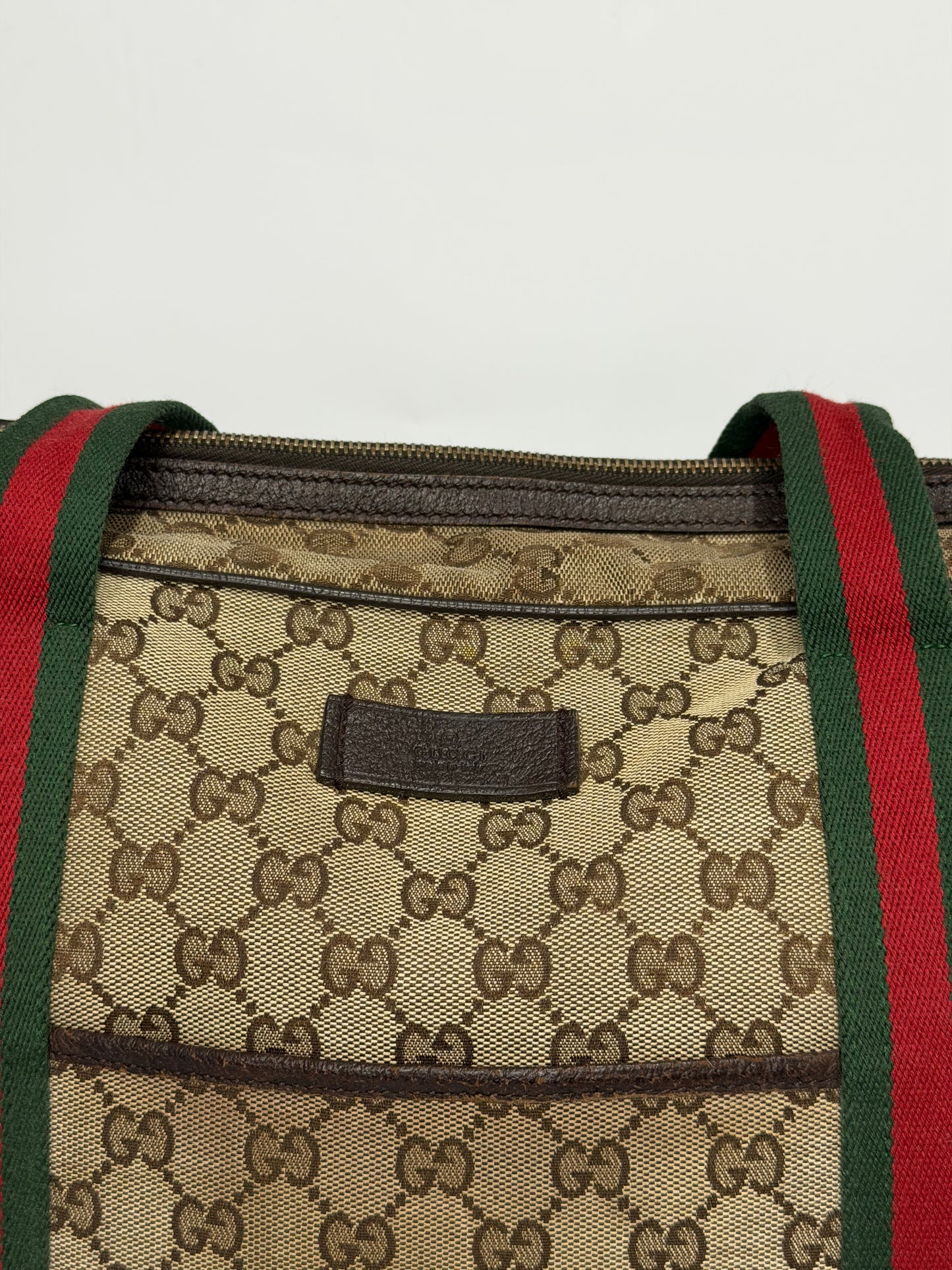 Gucci
GG Canvas Web Medium Carry-On Duffle Bag