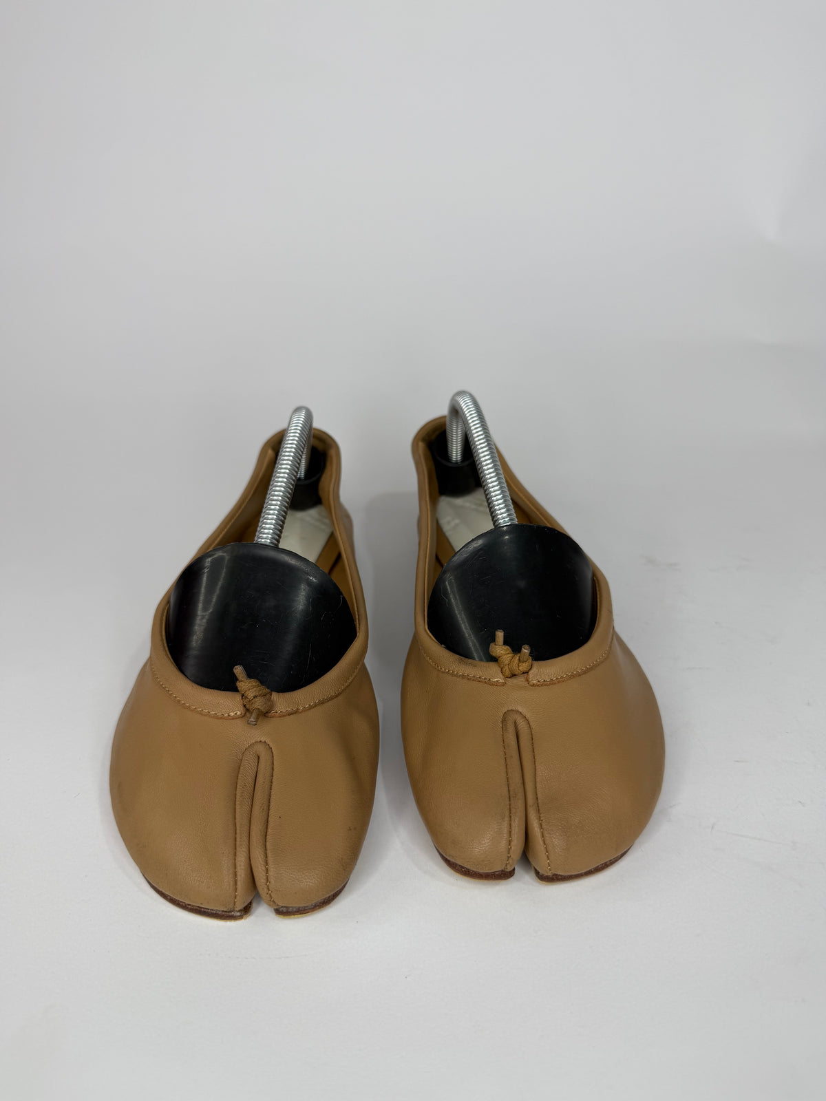 Maison Margiela Tabi Ballet Flats Brown Leather Split-Toe EU 36 / 6 US/ 3 UK