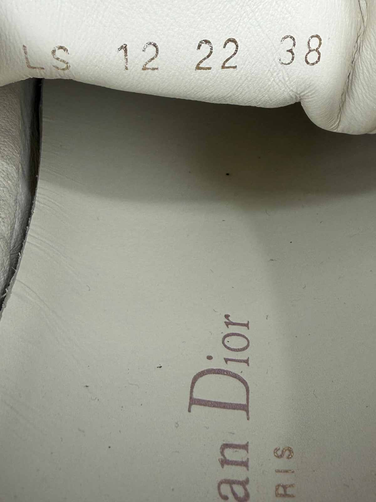 Dior Walk'n'Dior Beige/Grey Oblique Jacquard Lace Up Sneakers Size 38 EU/ 8 US/ 5 UK