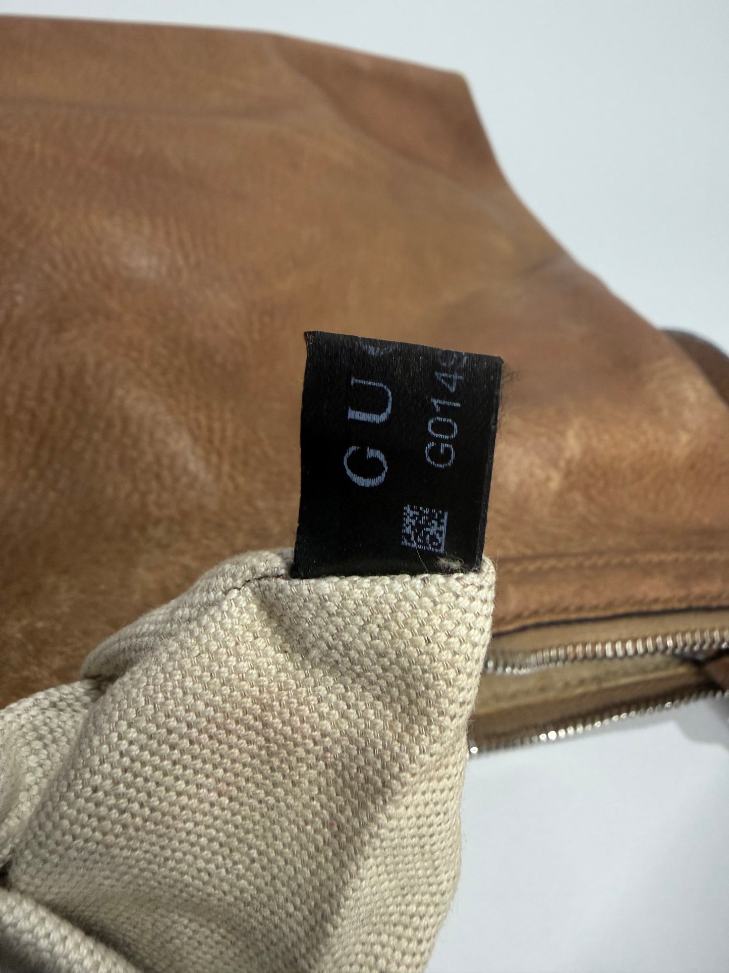 Gucci Brown Leather Miss GG Hobo