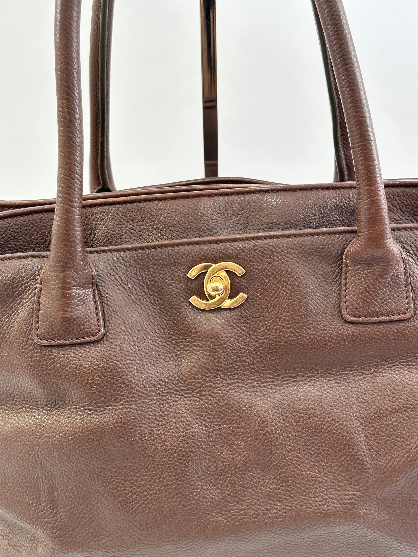 Chanel Brown Leather Executive Cerf Tote