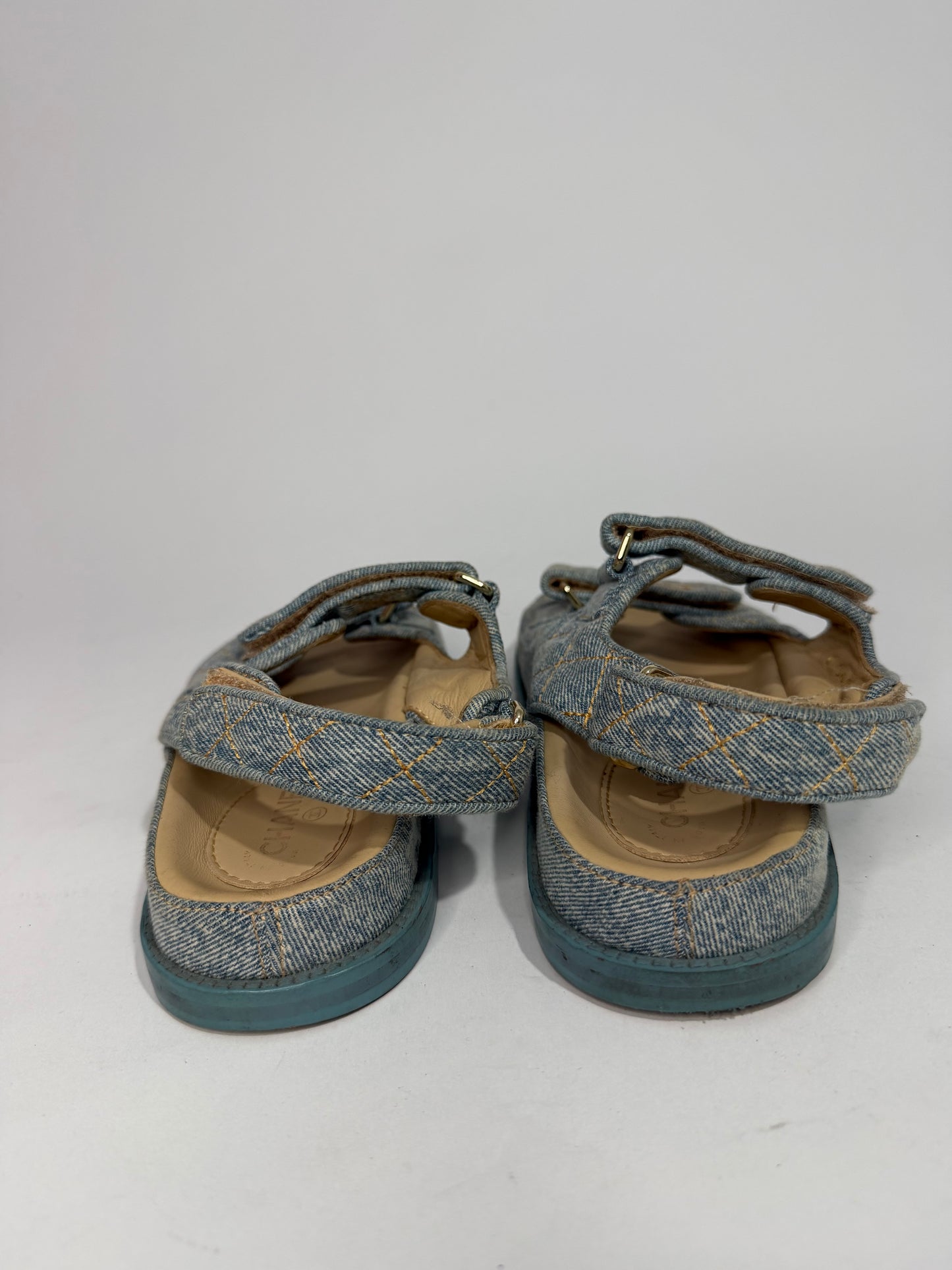 CHANEL
Denim Quilted Dad Sandals Size 36 EU/ 6 US / 3 UK