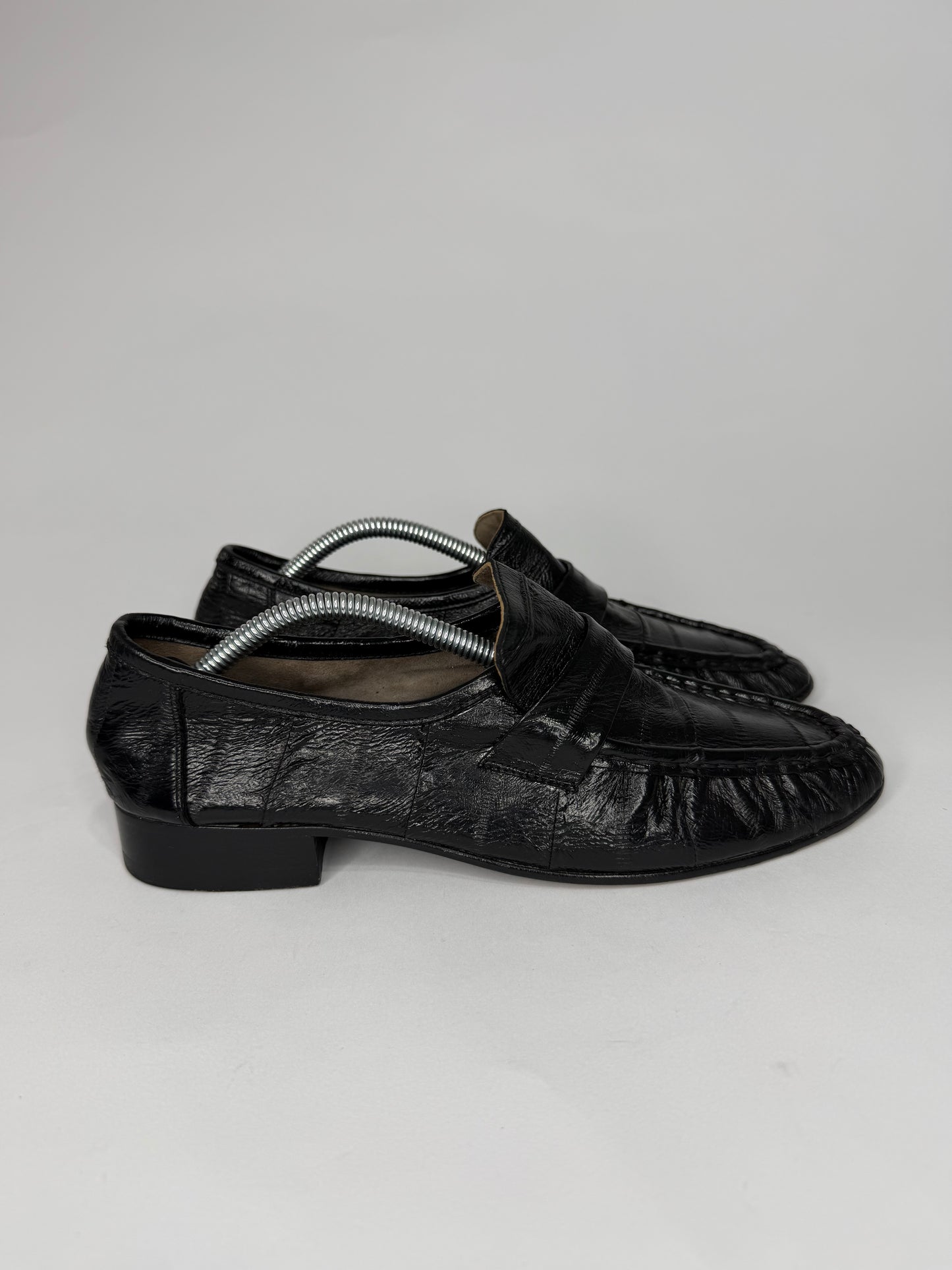 THE ROW 25mm Soft Eel Leather Loafers Size 38 EU/ 8 US/ UK