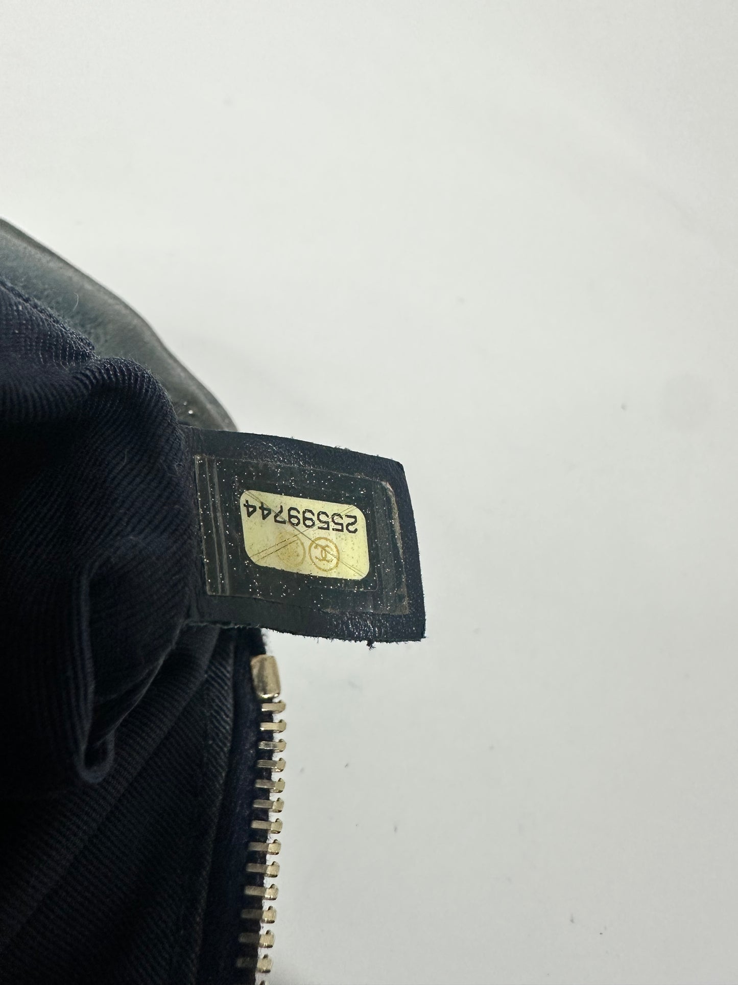 CHANEL
Blue Quilted Caviar Leather Waist Belt Bag