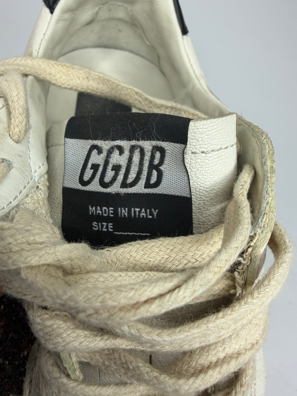 Golden Goose White Leather Ballstar Lace Up Sneakers Size 38 EU/ 8 US