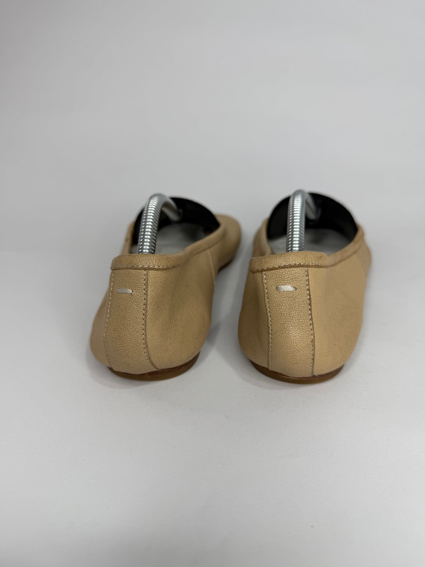 Maison Margiela Tabi Ballet Flats Brown Leather Split-Toe EU 38/ 8 US/ 5 UK