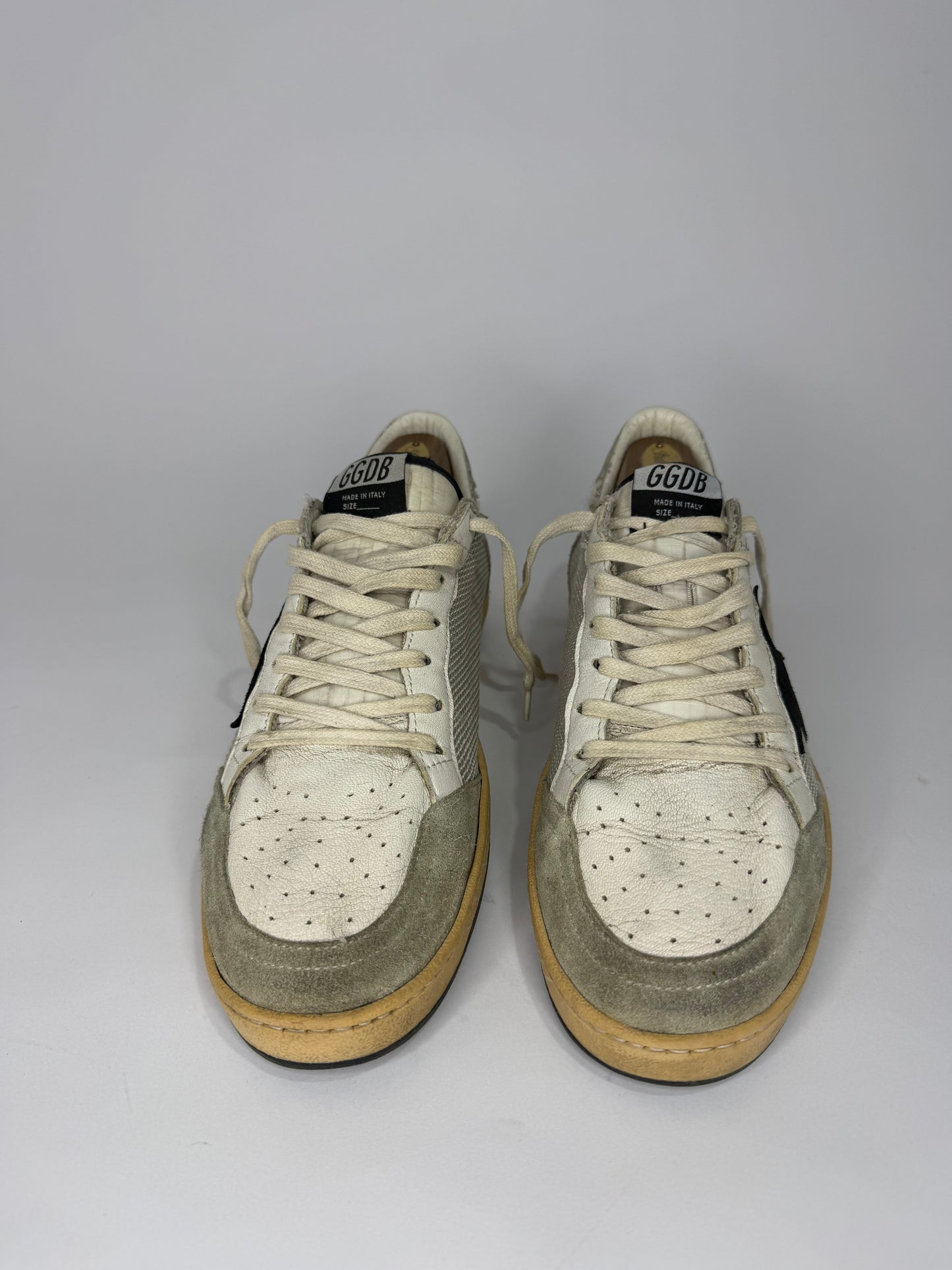 Golden Goose White/Black Ball Star Sneakers Size EU 43 / 9 UK/ 10 UK