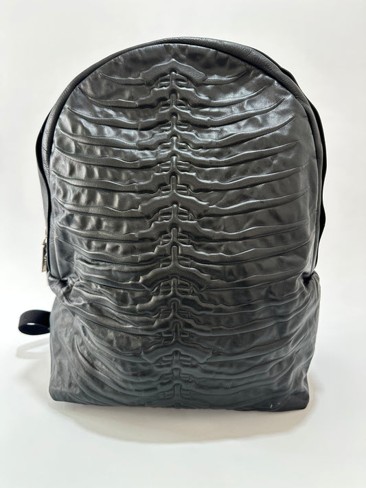 ALEXANDER MCQUEEN RIB CAGE LEATHER BACKPACK