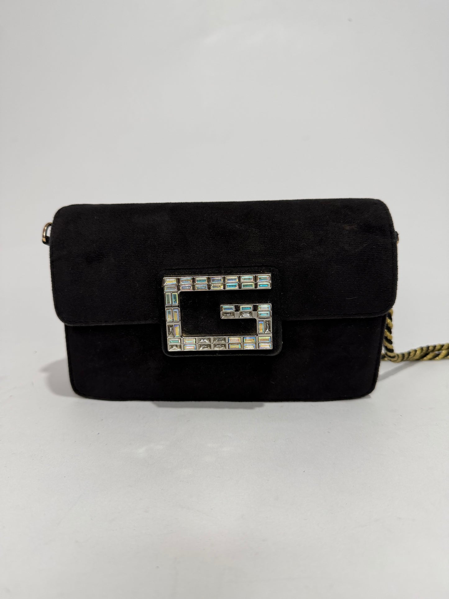 GUCCI
Black Velvet Broadway Small Crossbody Flap Bag