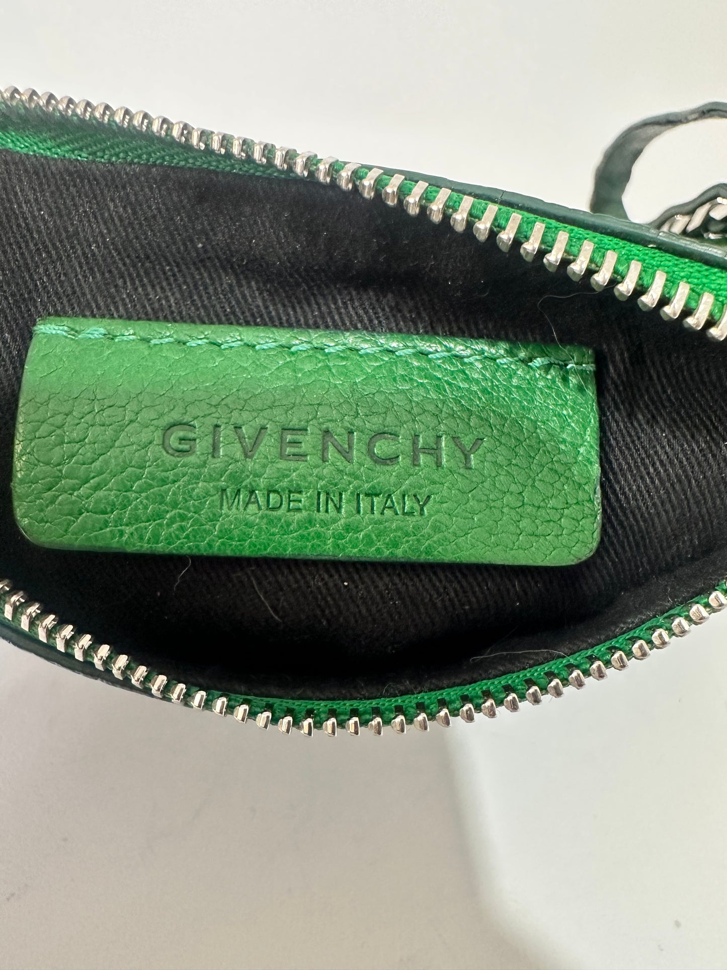 Givenchy Green Leather Pandora Clutch